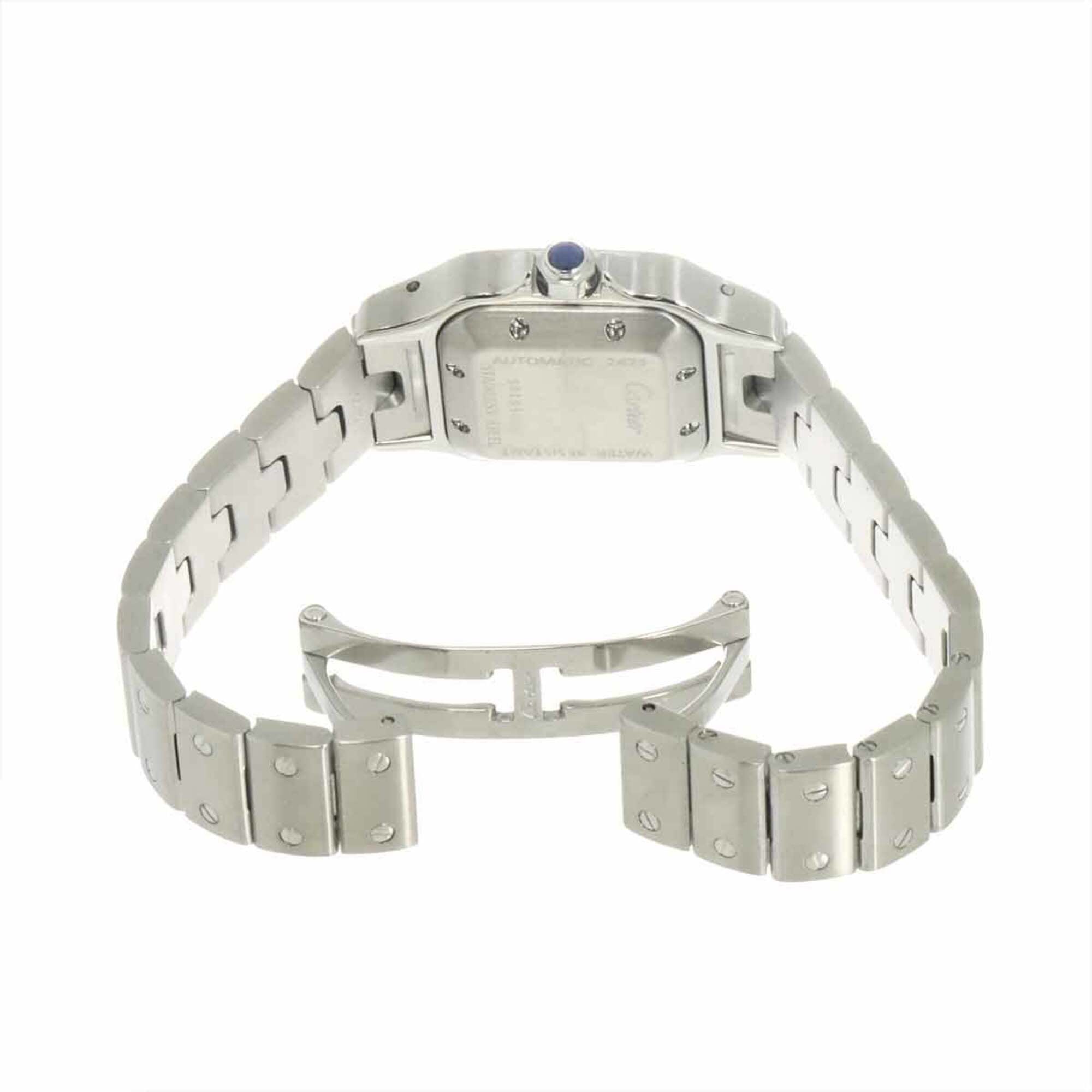 Cartier Santos Galbee SM W20066D6 Women's Watch Asia Limited Edition Gray Automatic