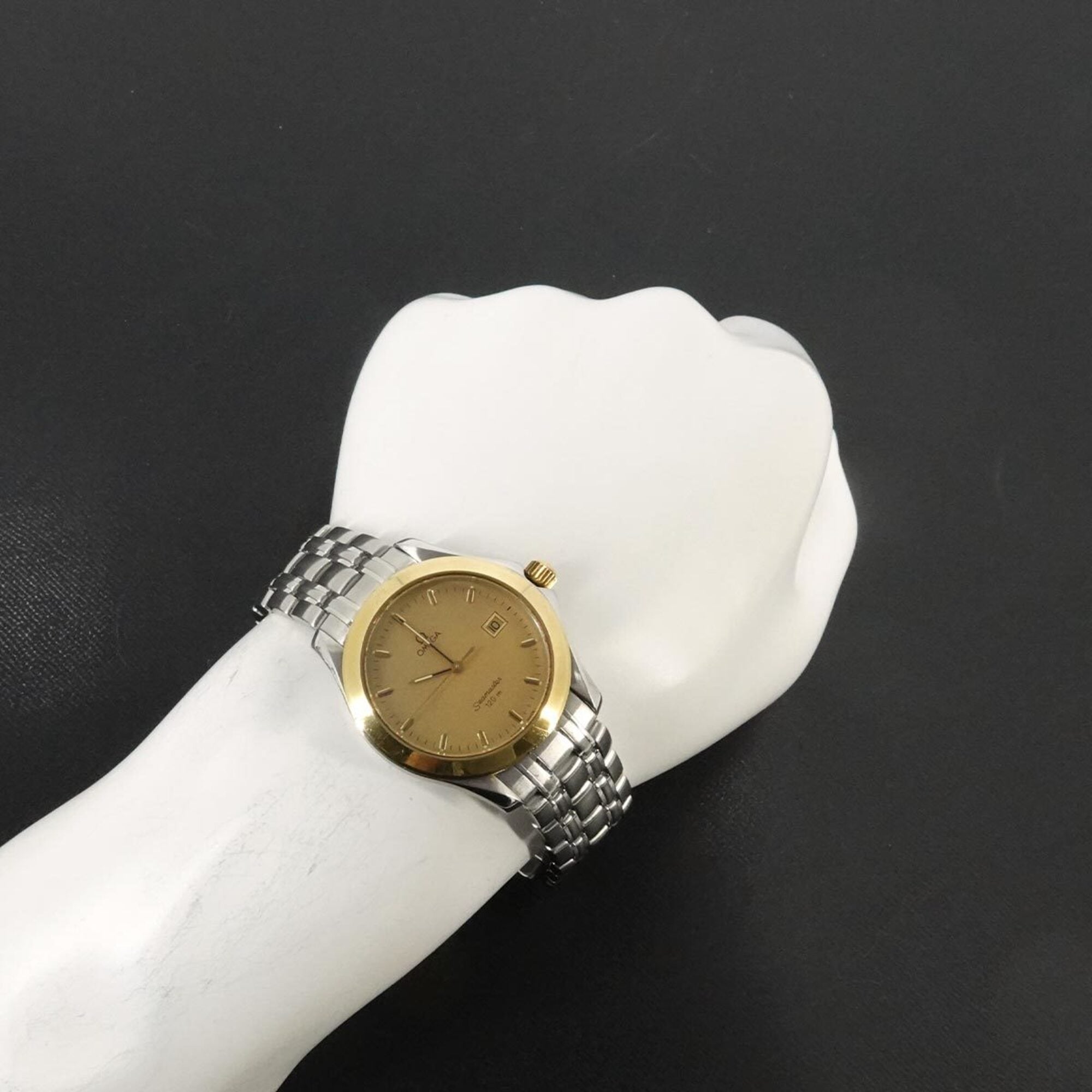 Montre Omega Seamaster 120 à cadran doré, 36 mm