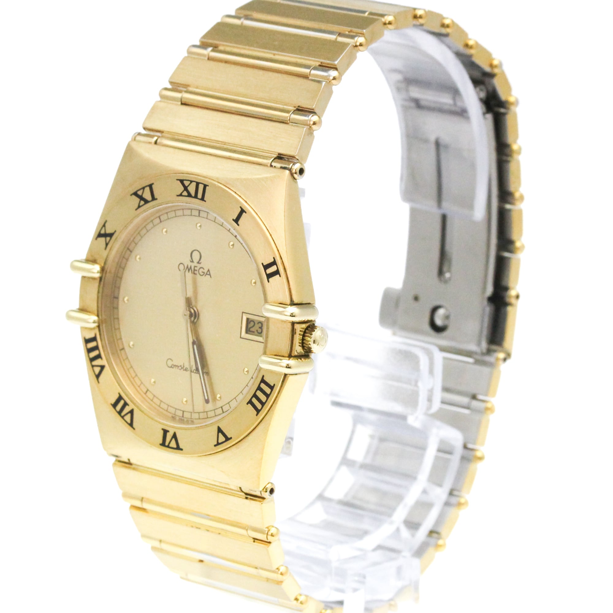 Omega Constellation 3961076 horloge met gouden wijzerplaat, 33 mm