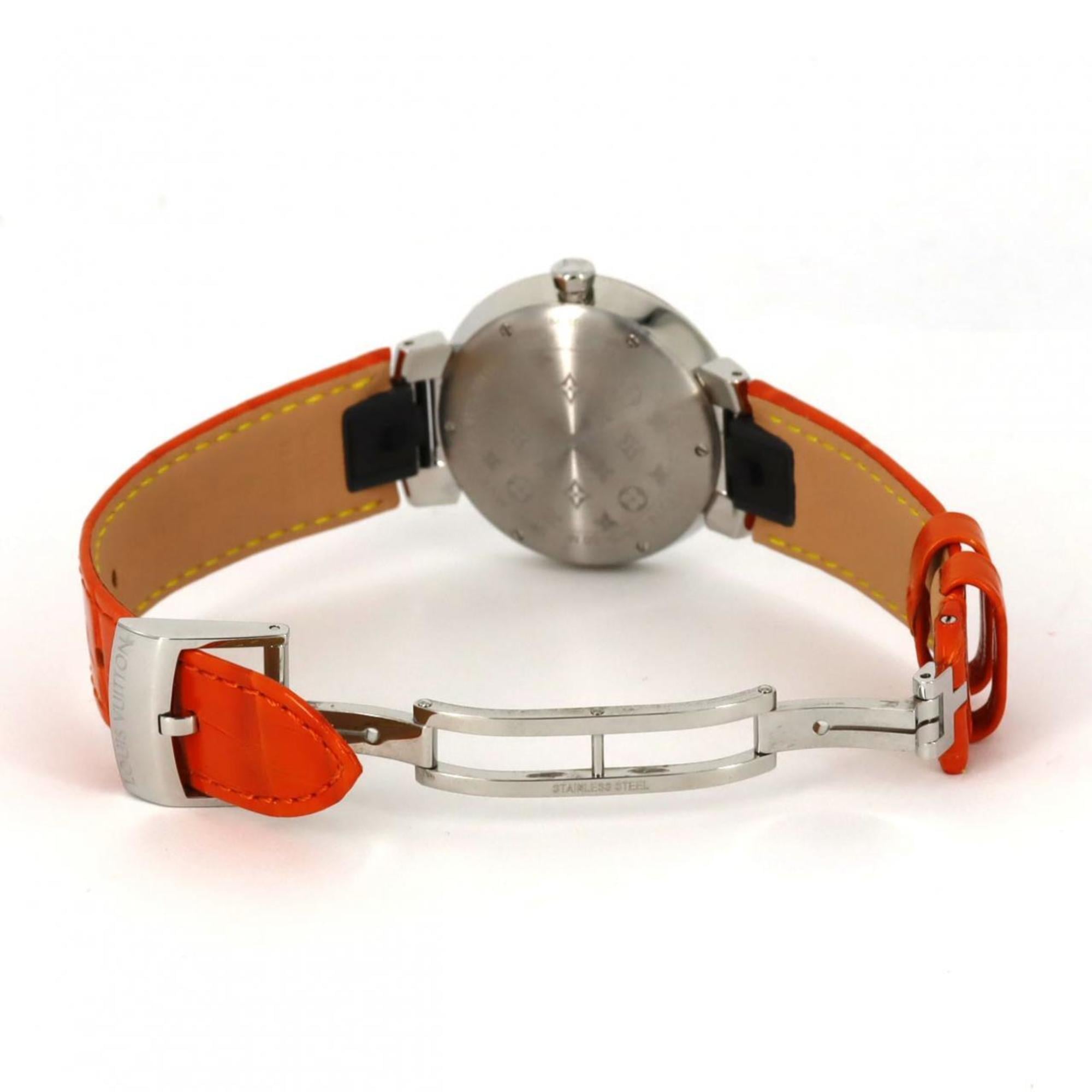 Louis Vuitton Tambour Slim 11P QA159 roestvrijstalen quartzhorloge