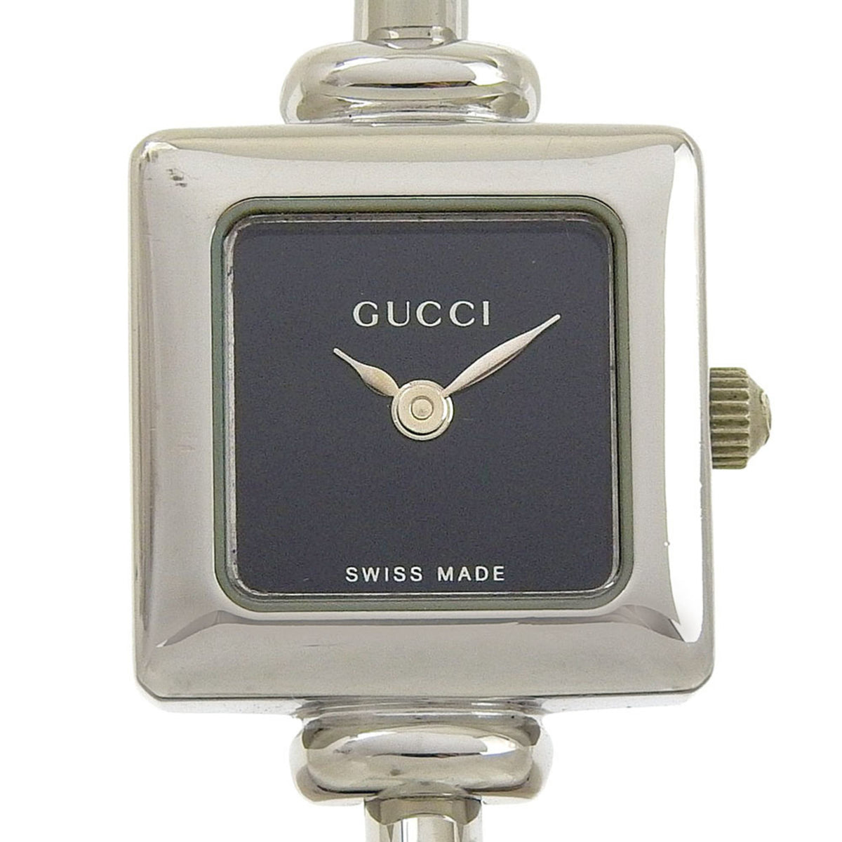 Gucci Women's 1900L Stainless Steel Quartz Analog Watch with Black Dial