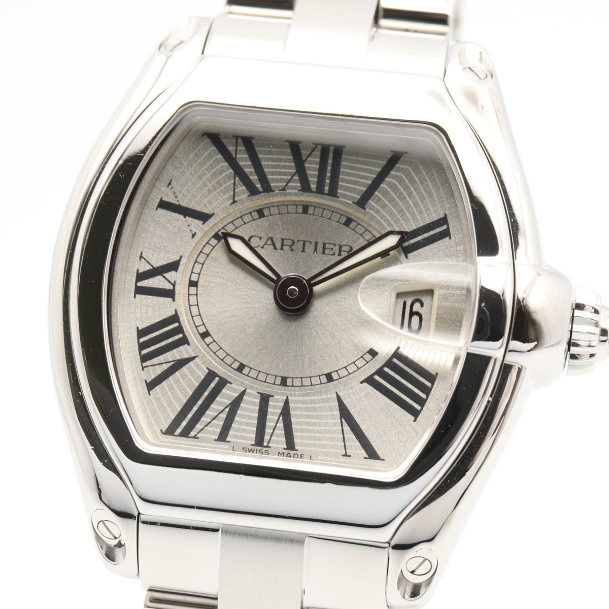 Cartier Roadster SM W62016V3 Silver Dial 31mm Watch
