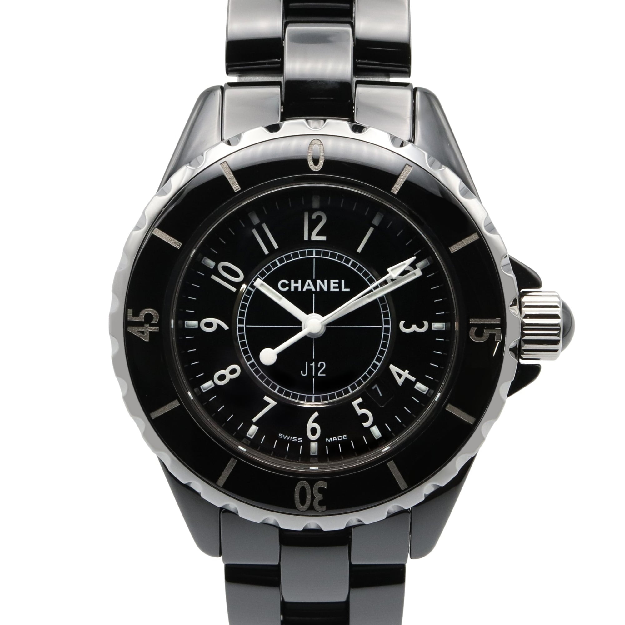 Chanel J12 Ceramic Wo Black H0682