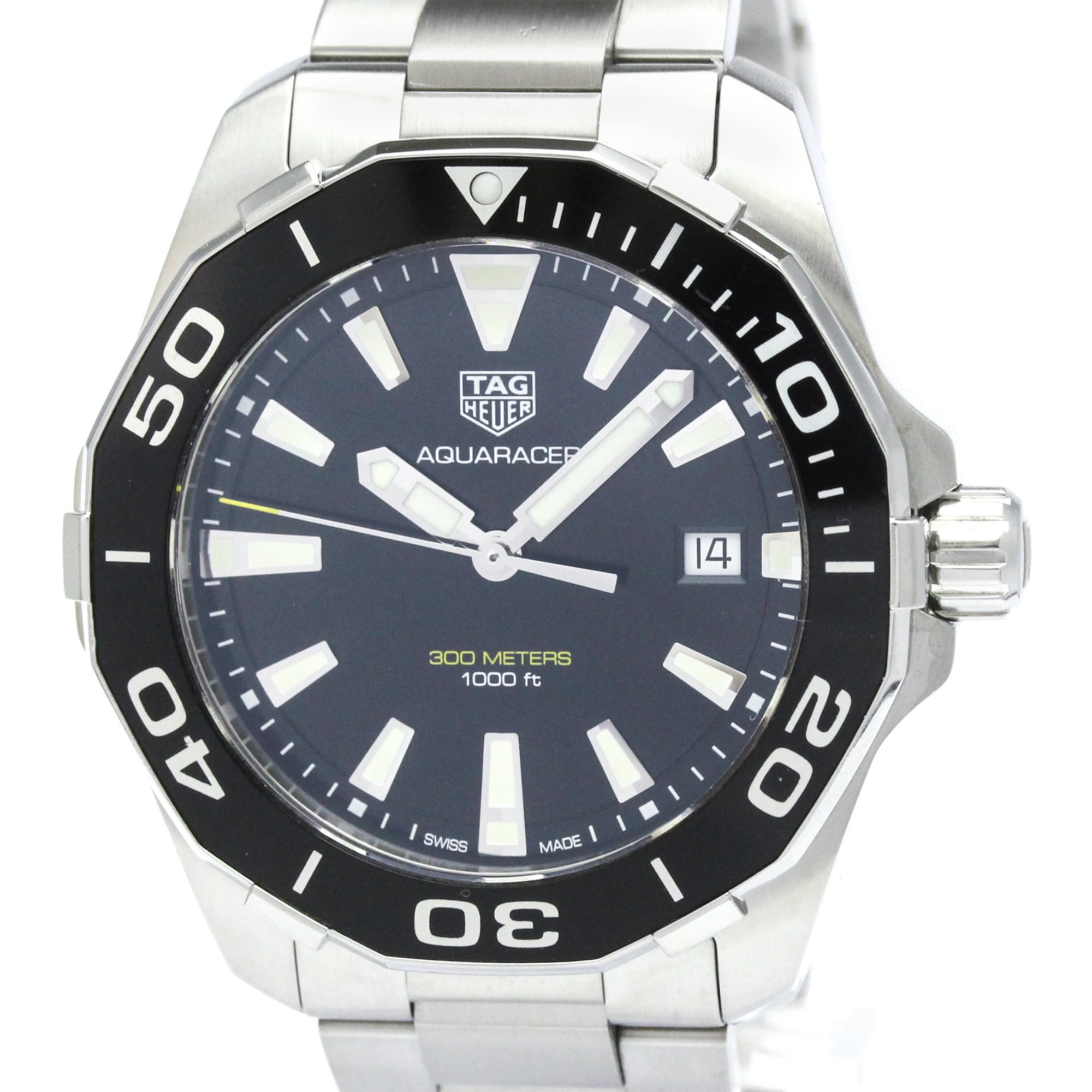 Montre TAG Heuer Aquaracer WAY101A Noir avec cadran de 41 mm