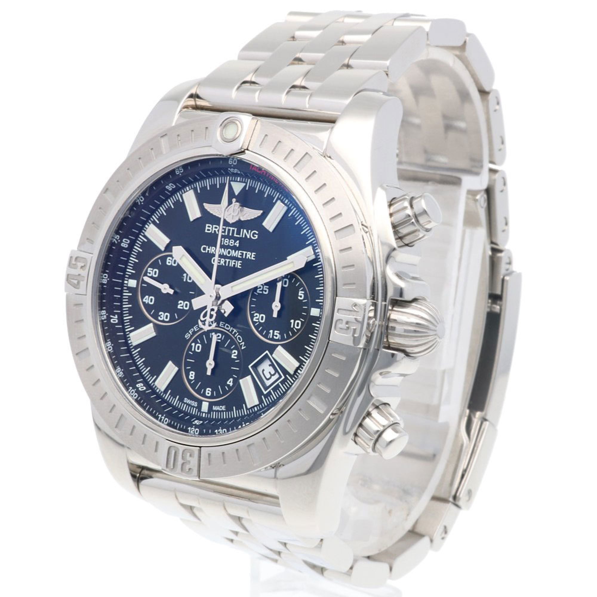 Breitling Chronomat-horloge, roestvrij staal, AB0115, automatisch, heren, exclusief verkrijgbaar in Japan