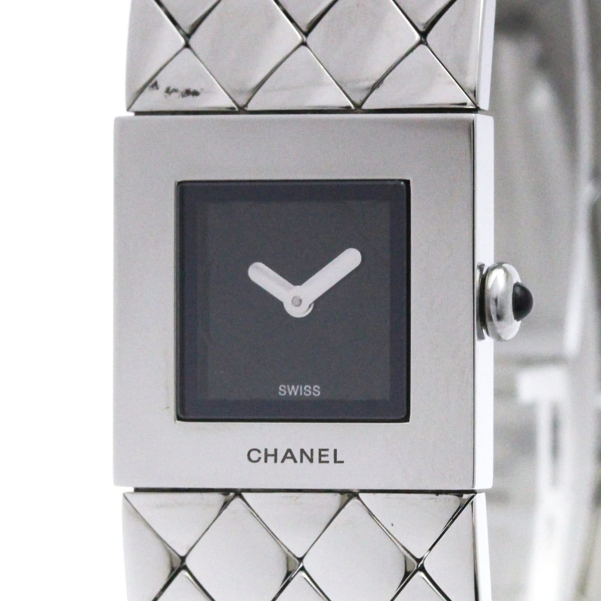 Chanel Matelasse H0009 Black Dial 19mm Watch