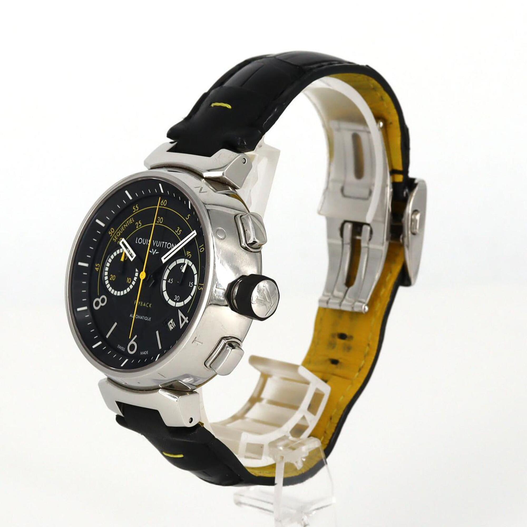 Louis Vuitton Tambour Q102B Black Dial Stainless steel 44mm Watch
