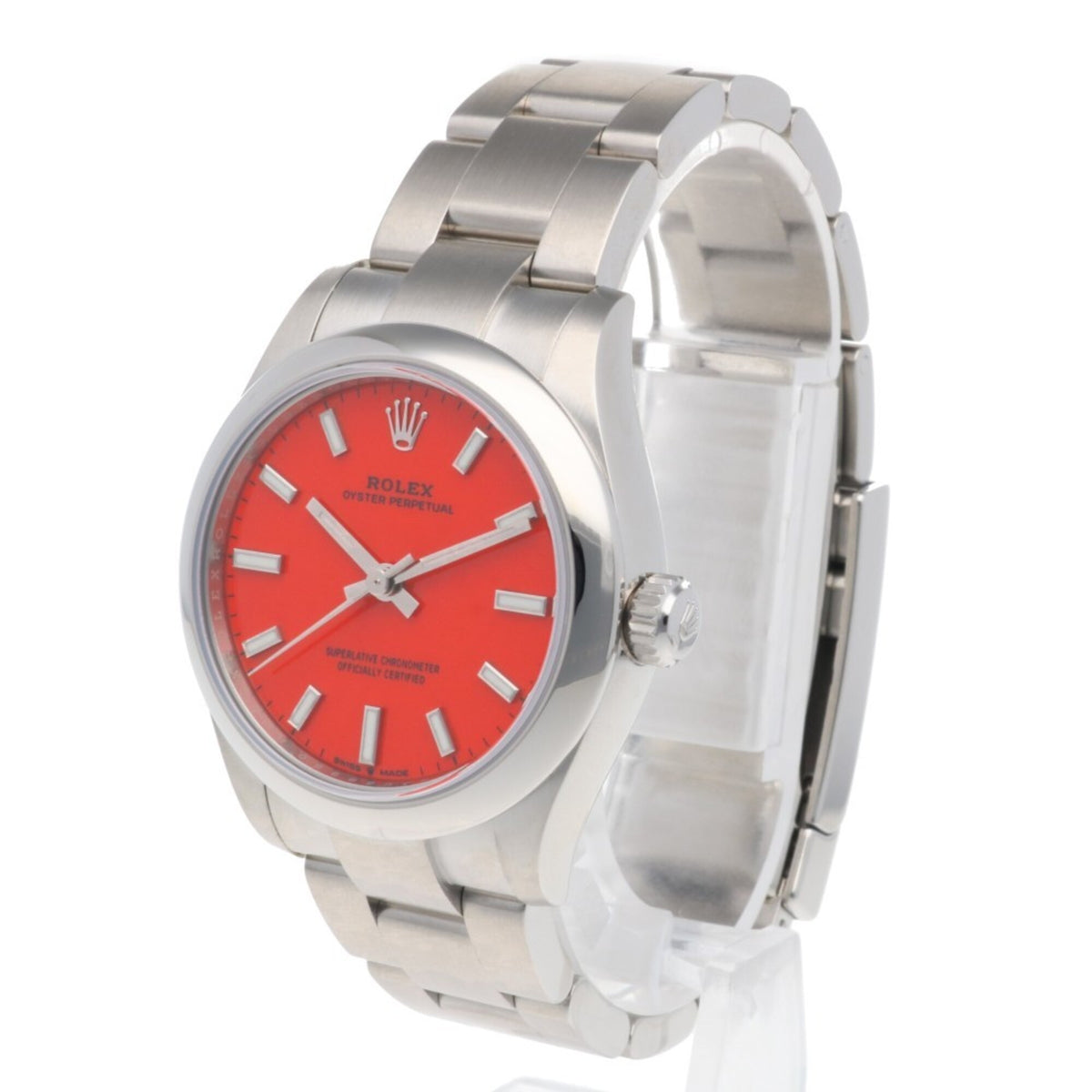 Rolex Oyster Perpetual 277200 Rot Zifferblattfarbe 31 mm Uhr