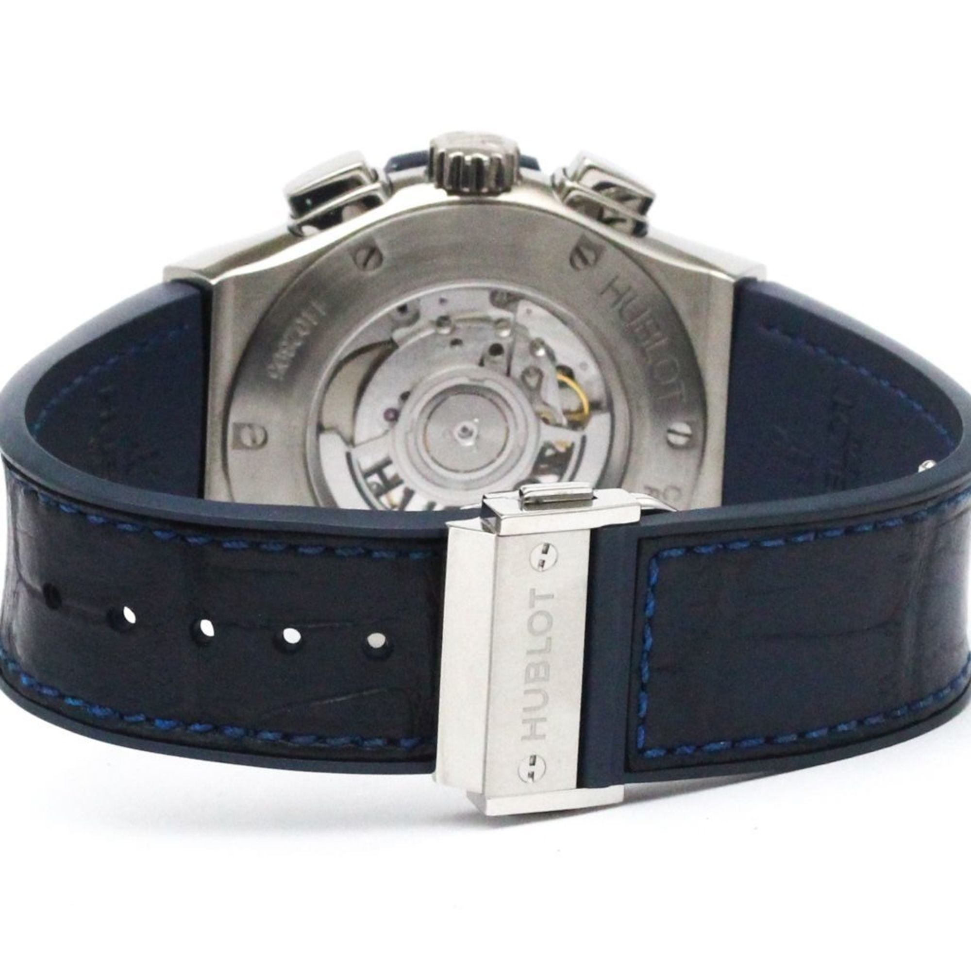 HUBLOT Classic Fusion Herrenuhr aus Titan, blau, 521.NX.7170.LR