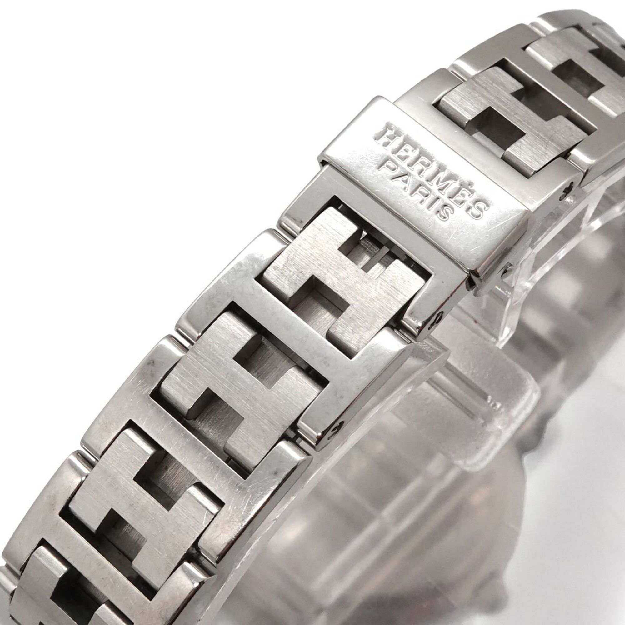 Hermes Clipper CL4 210 Wo Date Display Pink Quartz