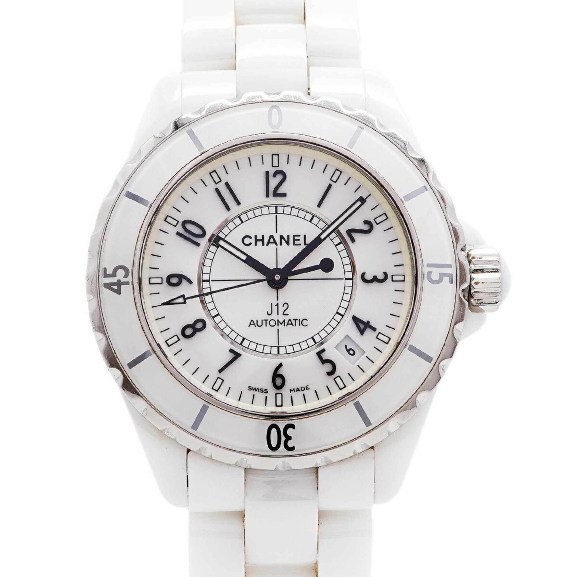 Chanel J12 H0970 White Dial 39mm Watch