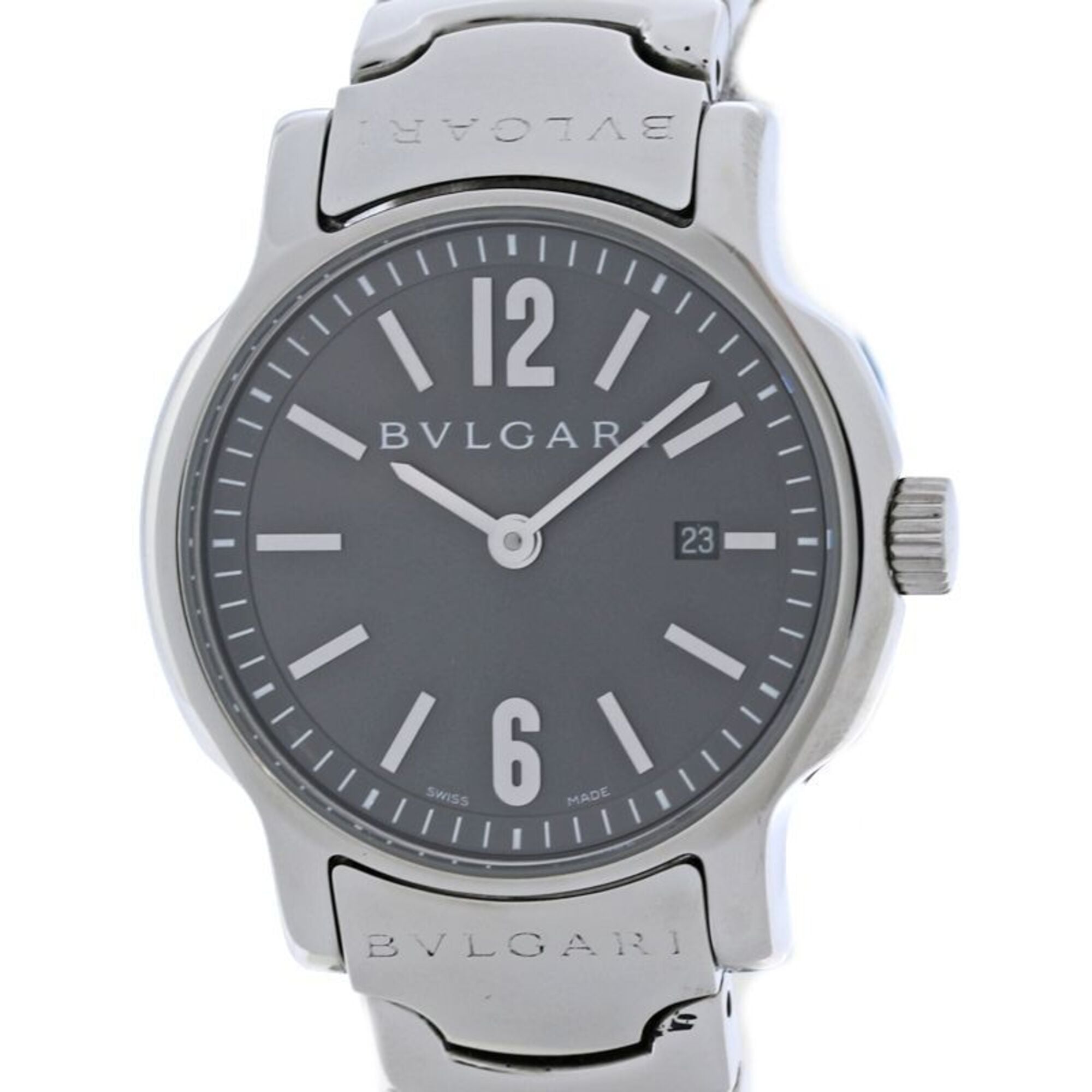 Bulgari Solotempo ST29C5SSD ST29S Grey Dial 29mm Watch