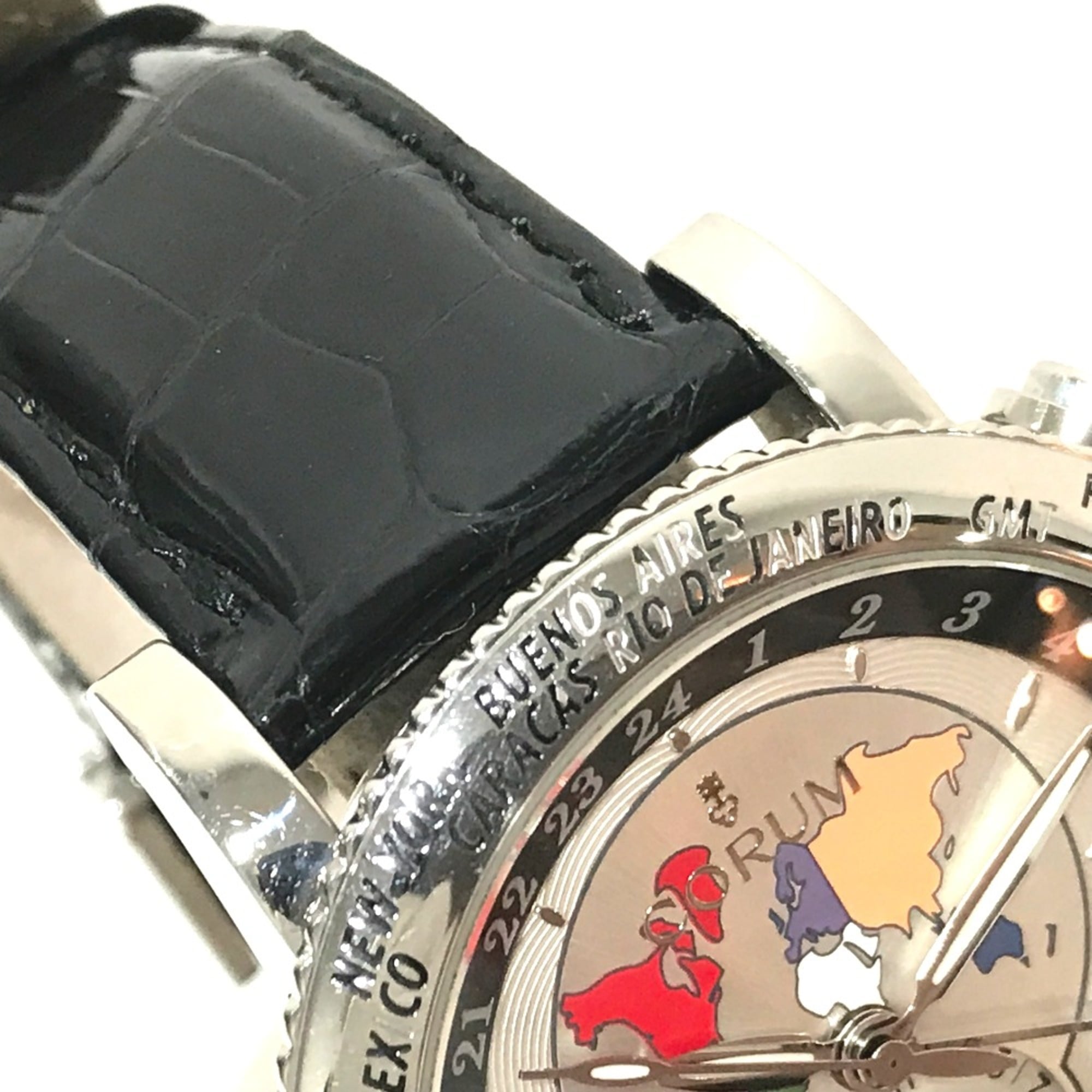 Corum 983.201.20 Armbanduhr mit RückseitenskalaAutomatik Silber Schwarz Armband