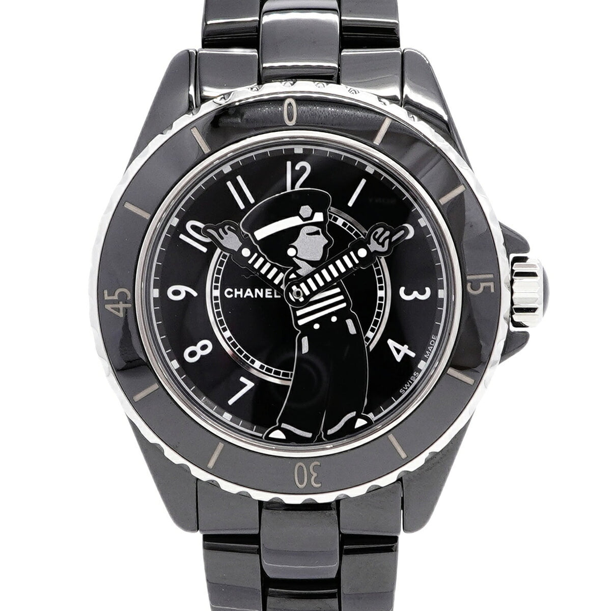 Chanel J12 Mademoiselle La Pausa H7609 Schwarz Zifferblatt 38 mm Uhr