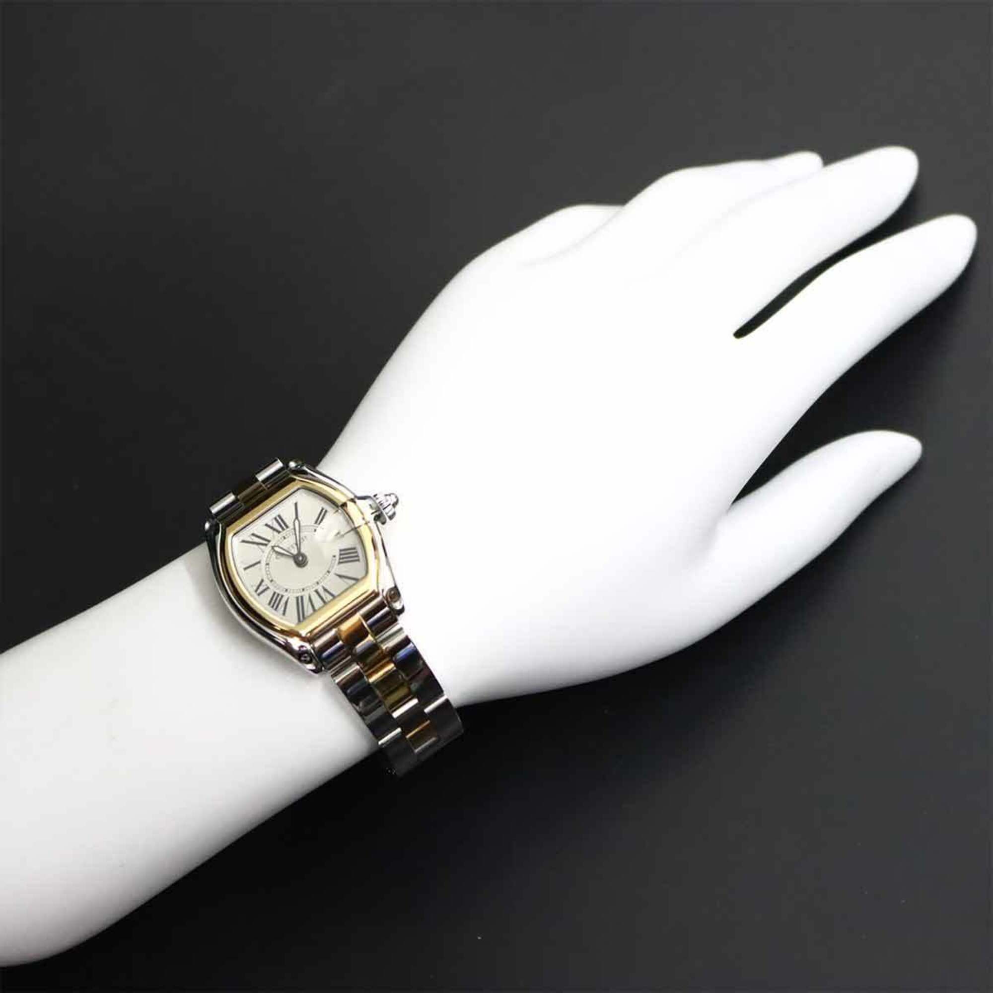Montre Cartier Roadster SM W62026Y4, cadran argenté, 31 mm