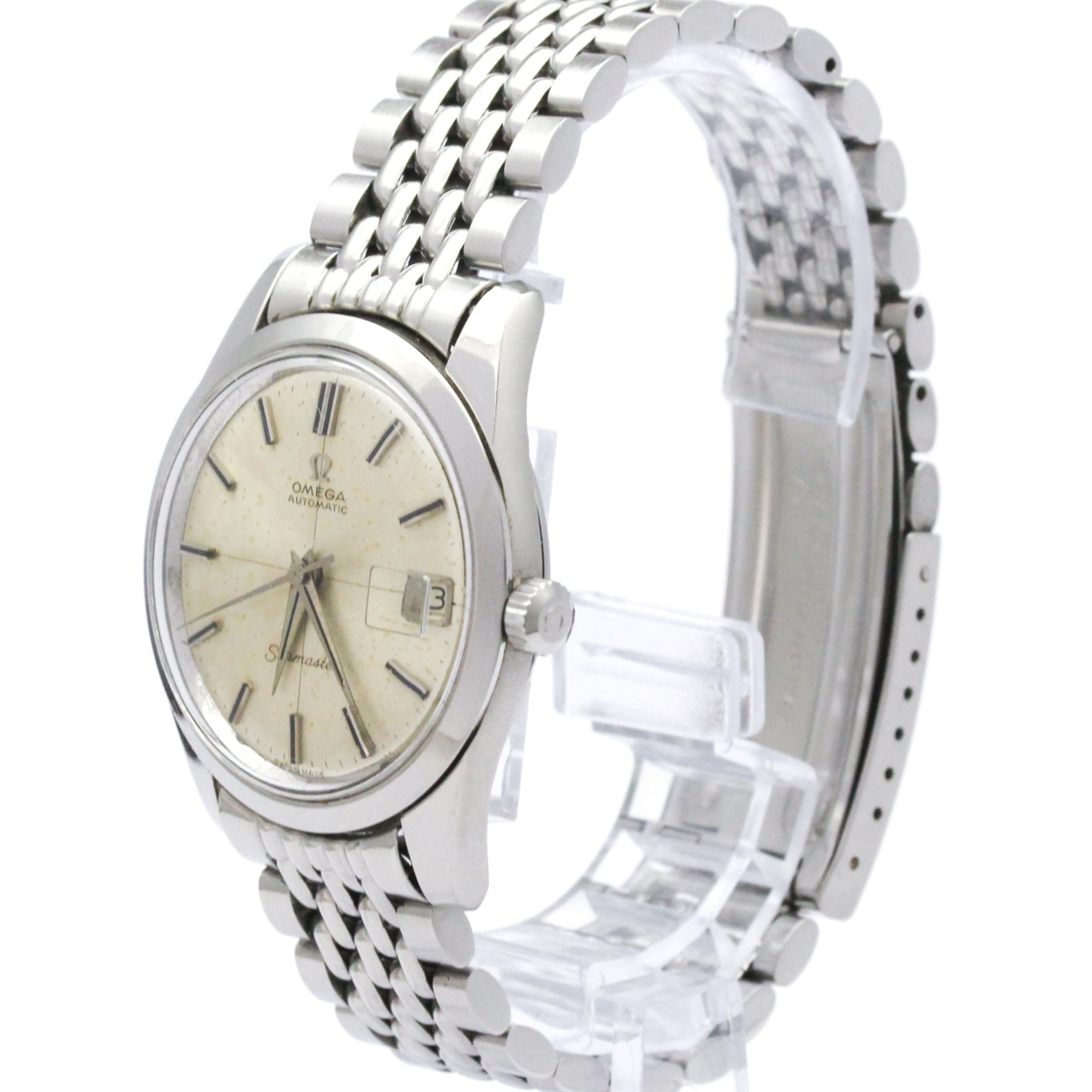 OMEGA Seamaster Cal 562 Rice bracelet Steel Mens Watch 166.010 Vintage