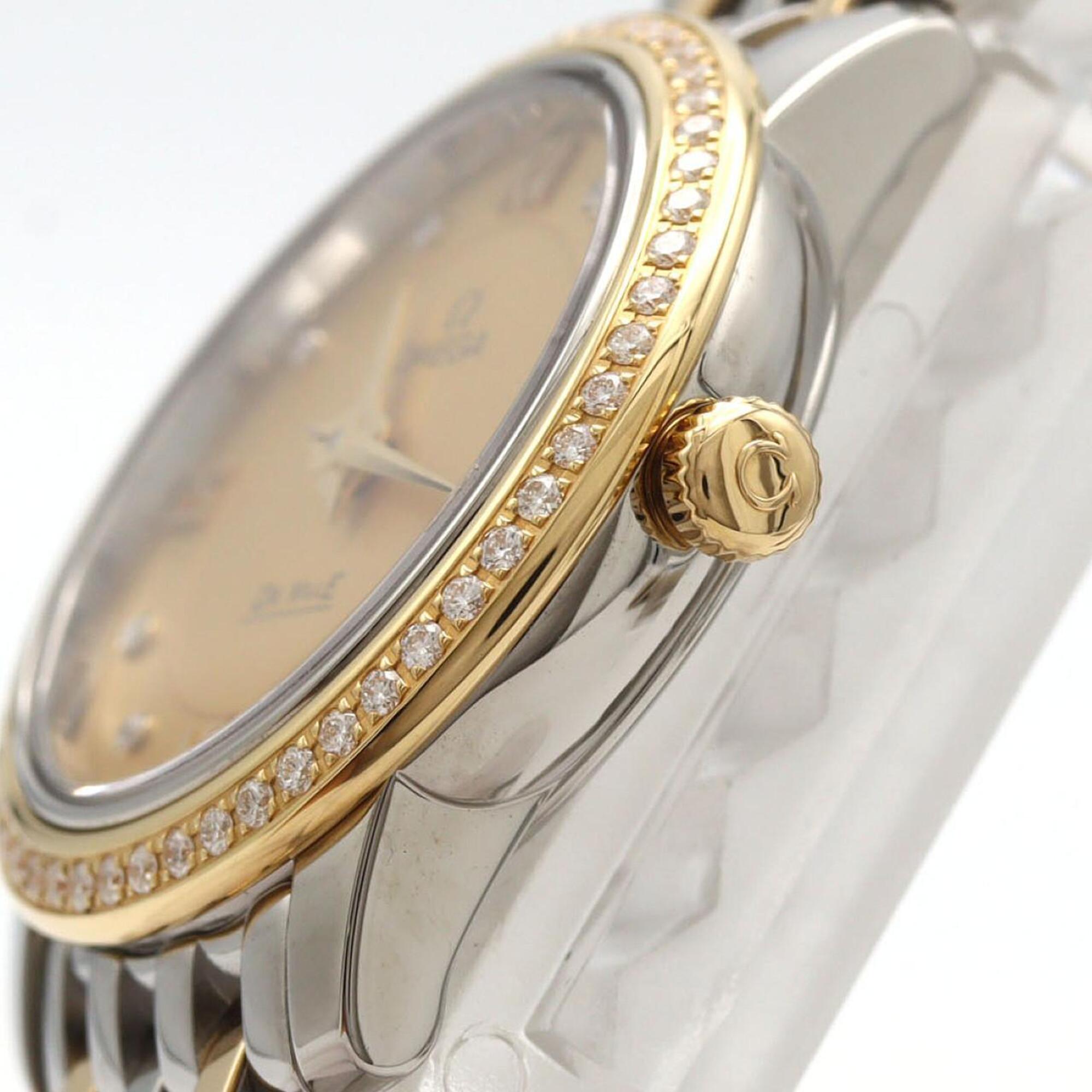 Omega De Ville Prestige Combination D-8P 424.25.24.60.58.001 SSxYG Quartz Watch