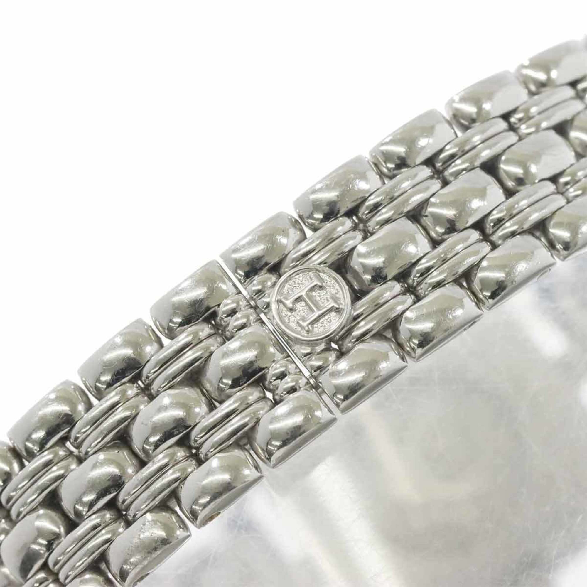 Montre pour femme Hermès Cape Cod Mini CC1 192, lunette sertie de diamants, boîtier Blanc, Or 18 carats, montre à Quartz