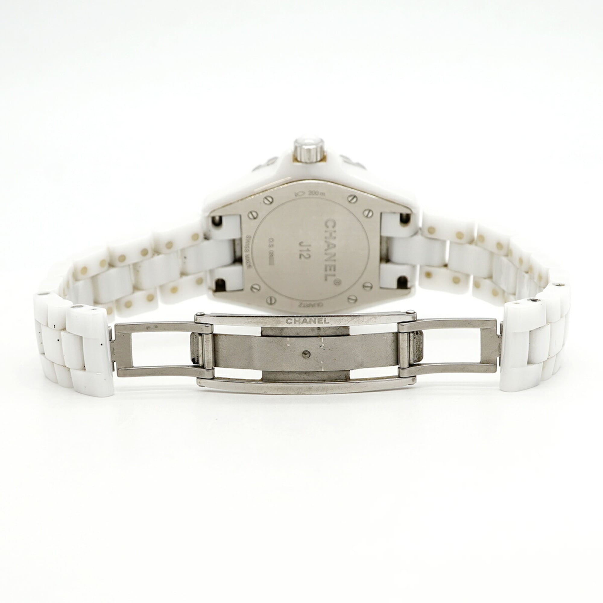 Chanel J12 H1628 Damenuhr Weiß Zifferblatt
