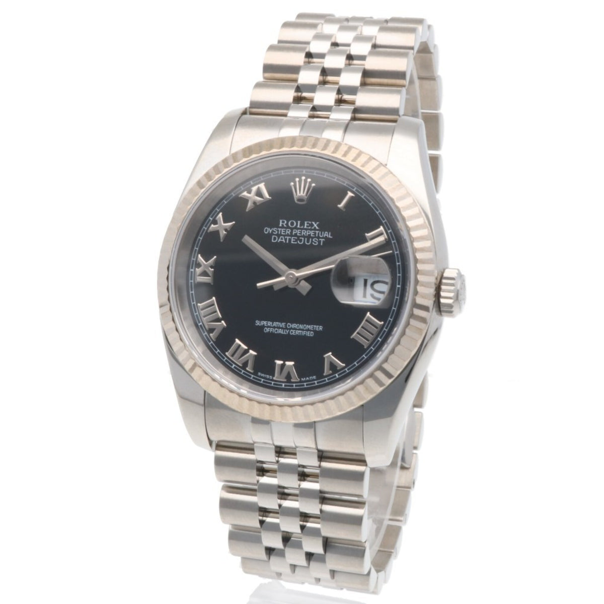 Montre Rolex Datejust Oyster Perpetual 116234 Noir cadran 36 mm
