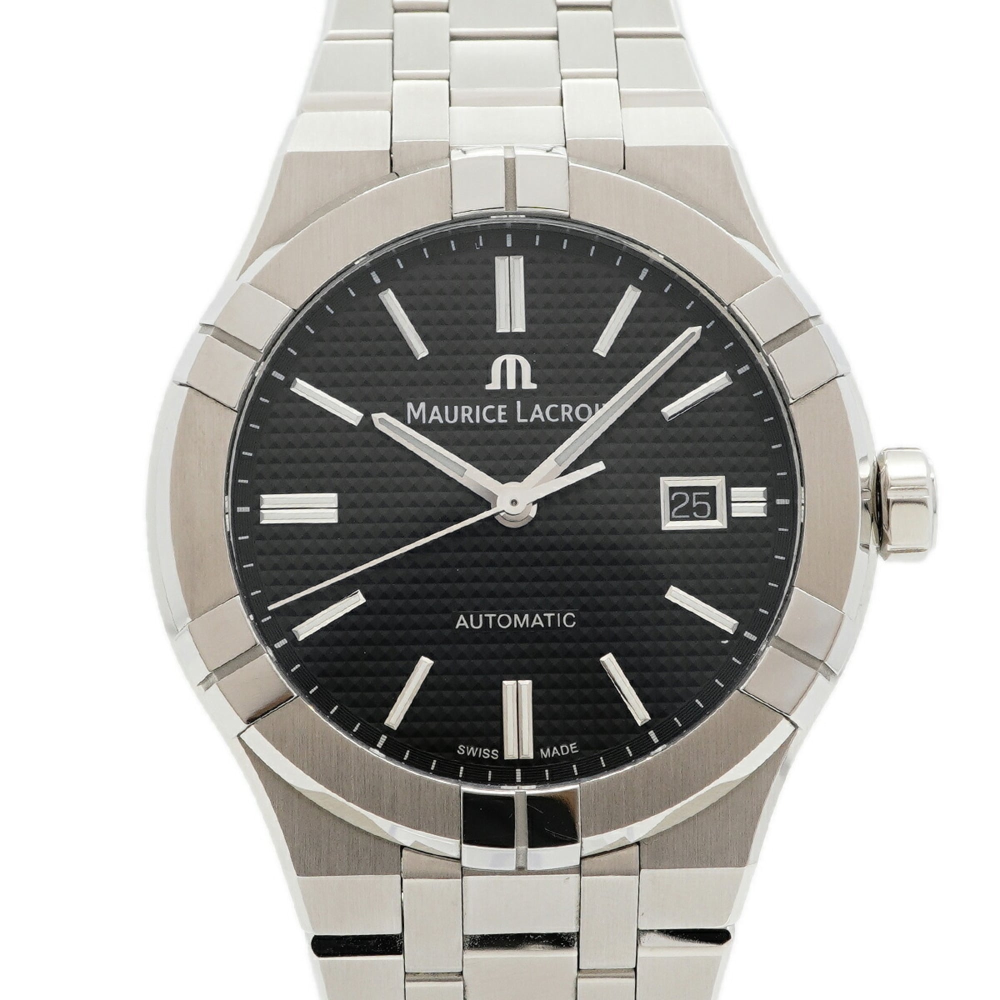 Maurice Lacroix Aikon AI6008-SS002-330-1 Black Dial 42mm Watch