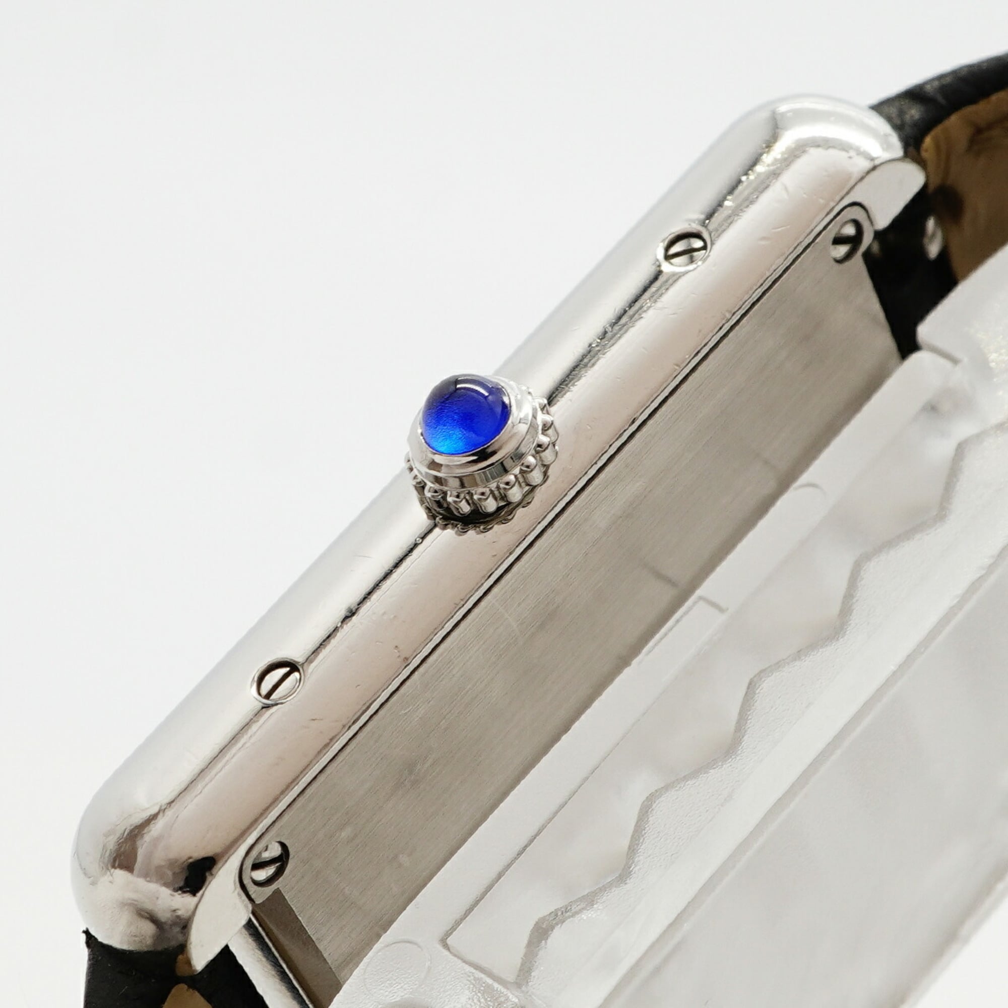 Cartier Tank Solo LM WSTA0028 Silver Dial Men's Watch