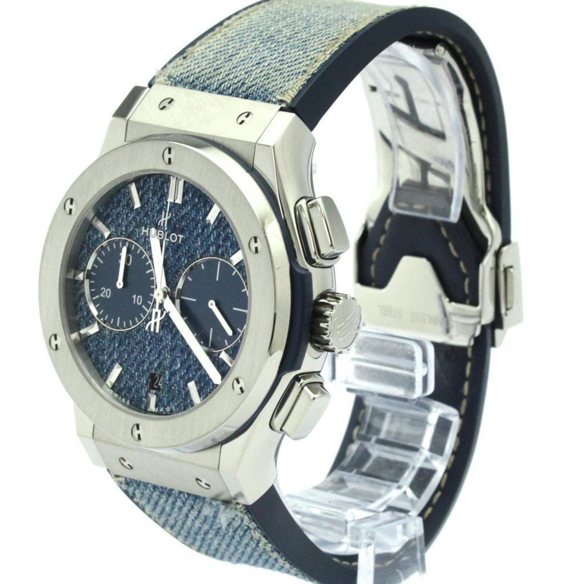 HUBLOT Classic Fusion Jeans Mens Watch 521.NX.2770.NR Polished