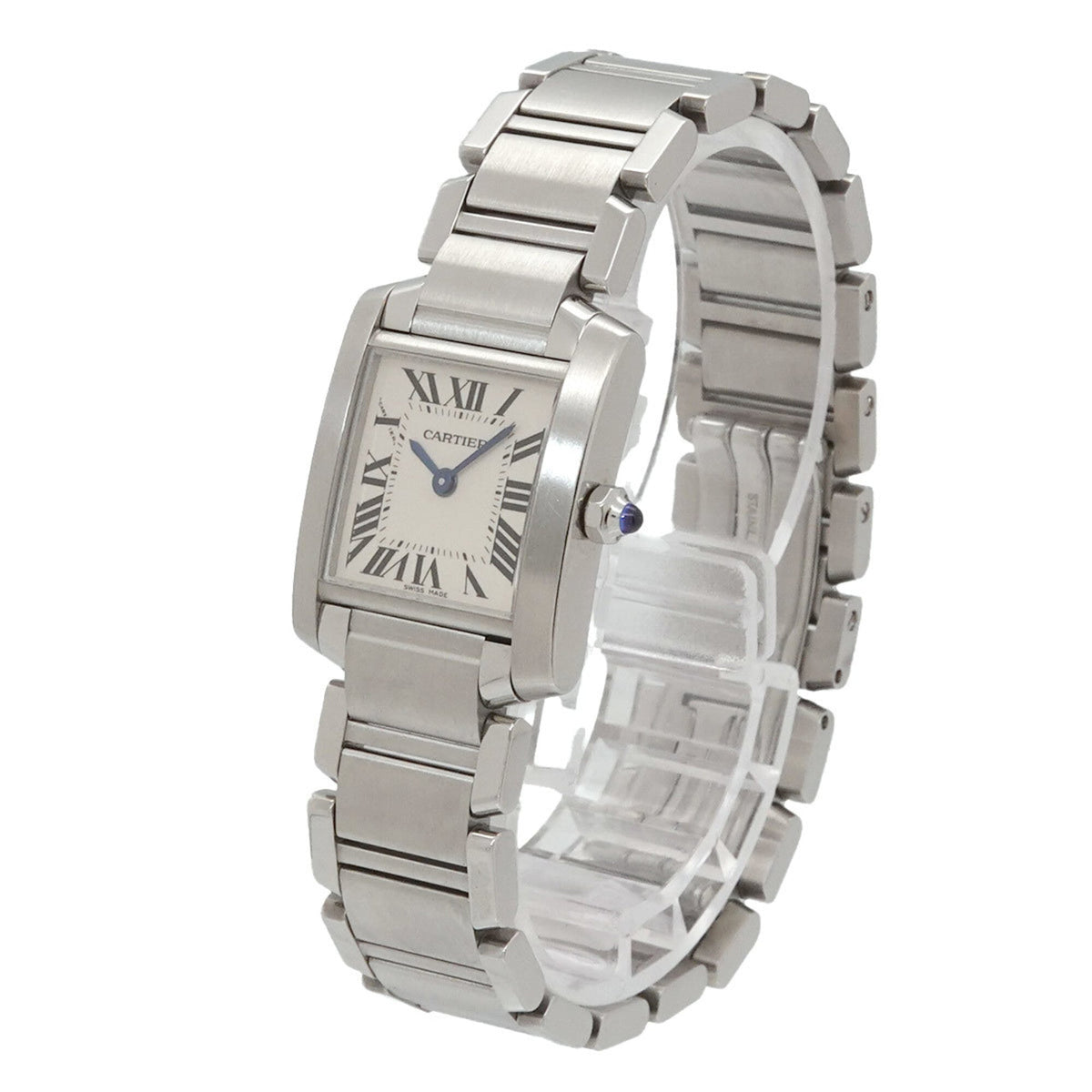 Cartier Tank Française SM W51008Q3 Elfenbein Zifferblatt 20 mm Uhr