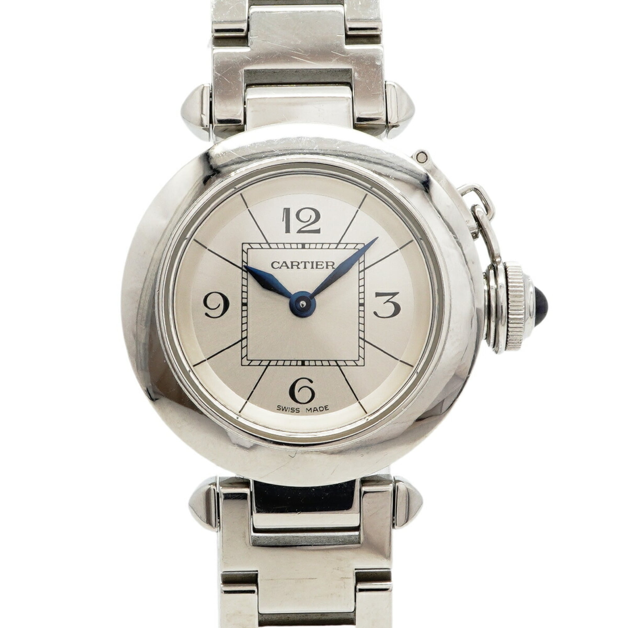 Cartier Miss pasha W3140007 Silver Dial Stainless steel 26mm Watch