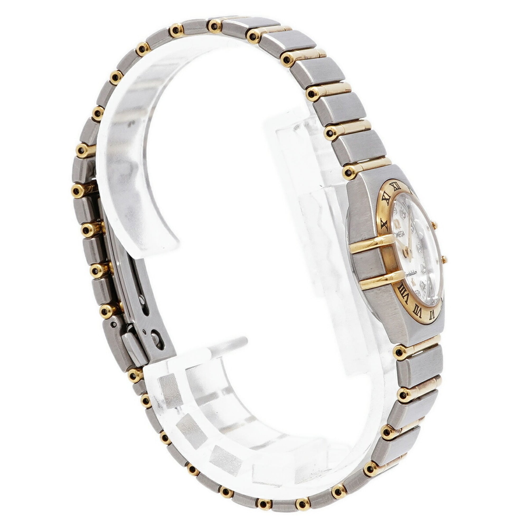 Omega Constellation 12P Diamond 1262.75 White Dial 22mm Watch