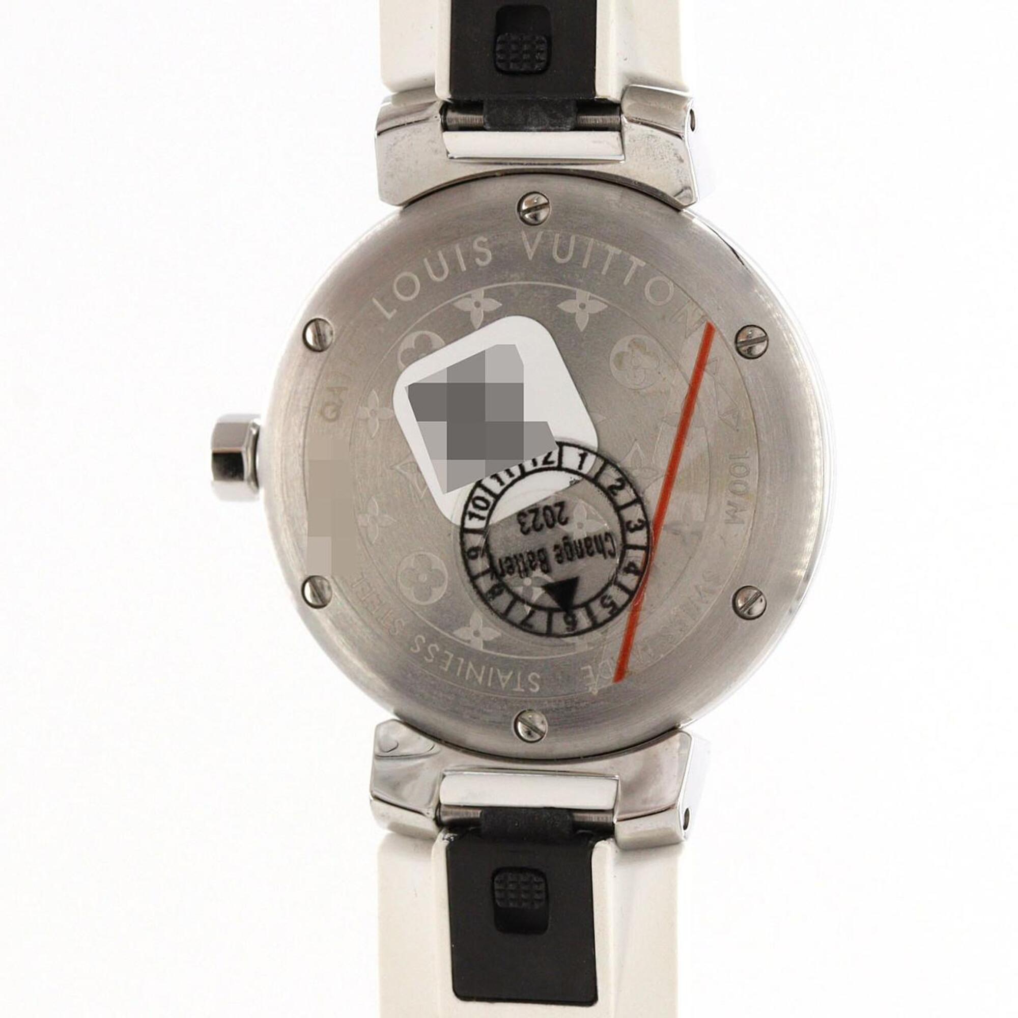 Louis Vuitton Tambour Monogram QA115 SS Quartz