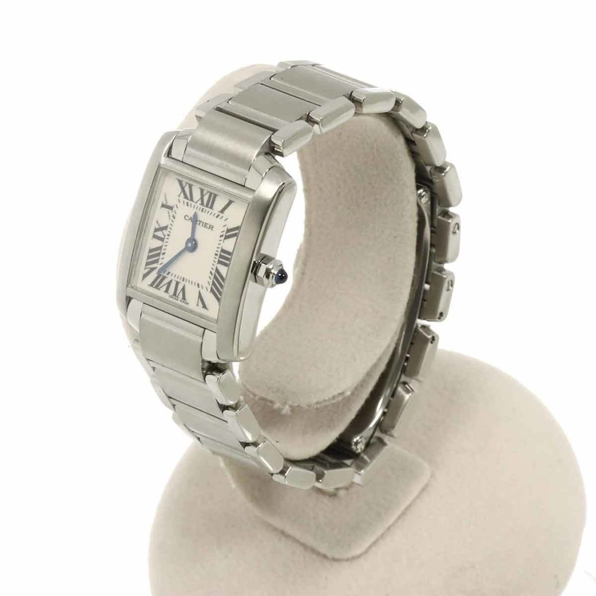 Cartier Tank Française SM W51008Q3 Ivory Dial 20mm Watch