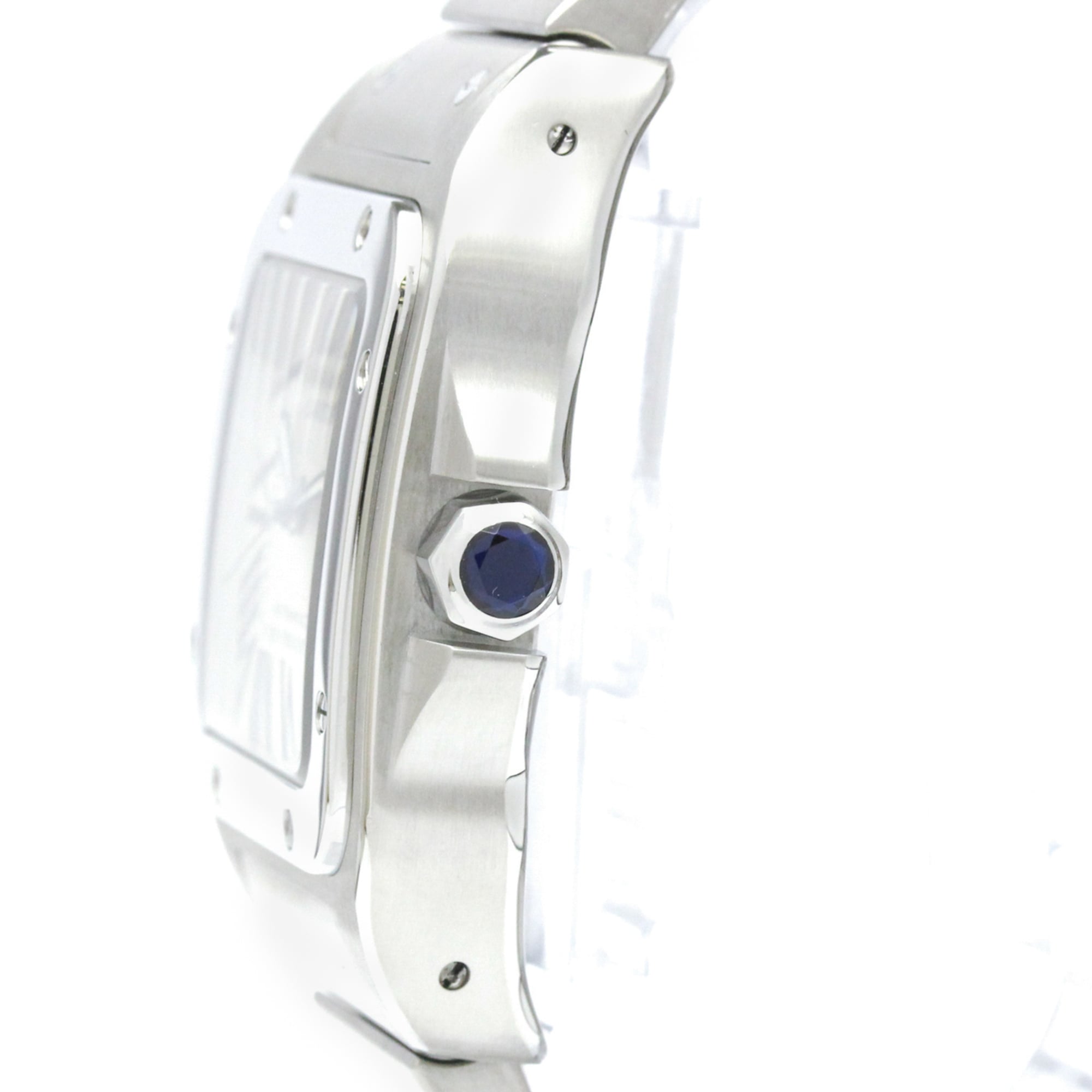 Montre Cartier Santos 100 W200737G, cadran argenté, 41 mm