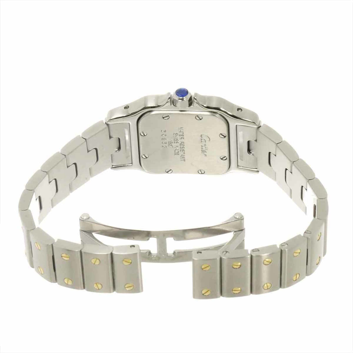 Cartier Santos Galbee SM W20012C4 horloge met ivoorkleurige wijzerplaat, 23 mm