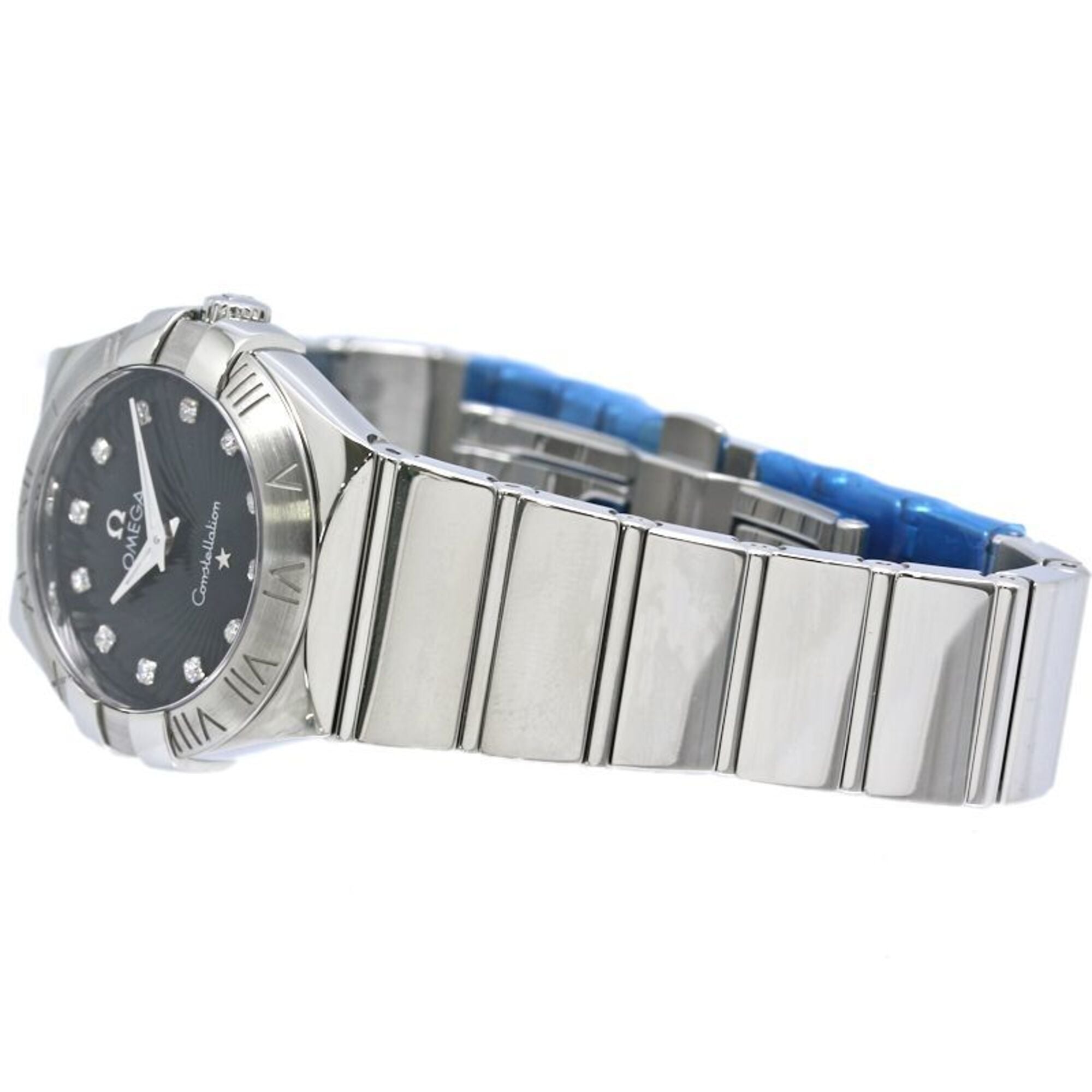 OMEGA Constellation 12-Diamant-Uhr 123.10.27.60.51.002 Damenuhr aus Edelstahl 40353