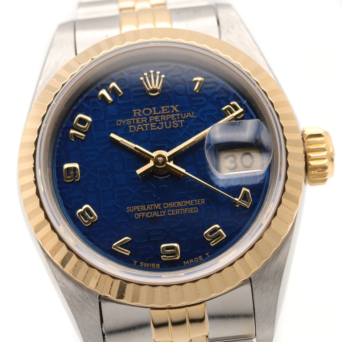 Rolex Datejust R-series 18K ( 69173 Blue Dial 26mm Watch