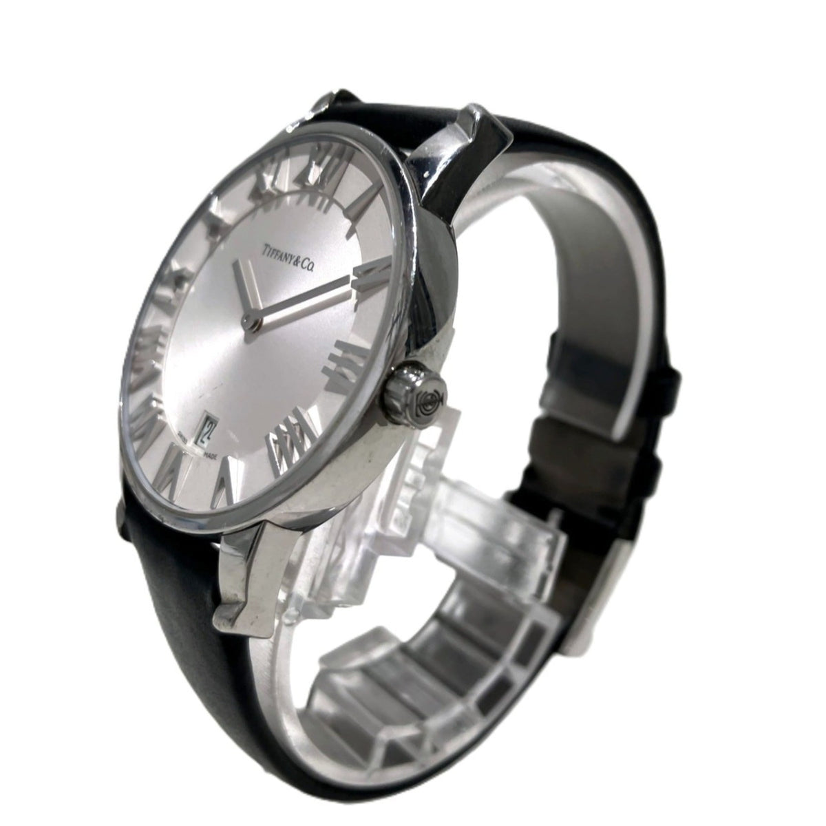 Tiffany & Co. Atlas Dome Z1800.11.102A21A52A Silber Zifferblatt 27 mm Uhr