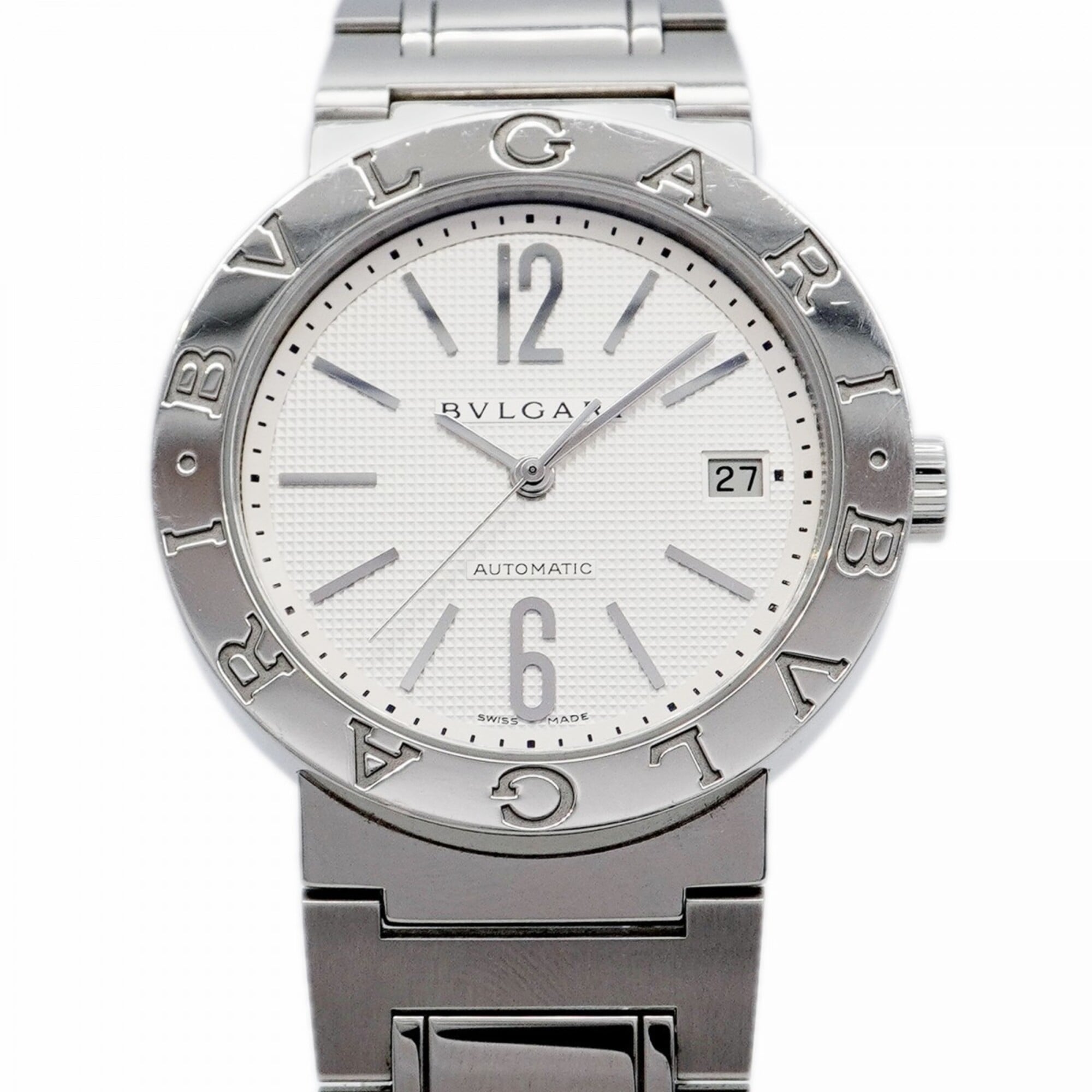 Bvlgari BB38SSAUTO Silver Dial Men's Watch
