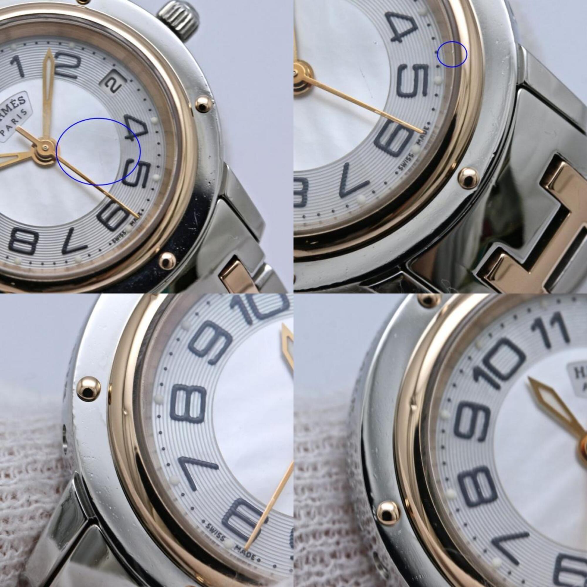 Hermes Clipper CP1.221.212/4970 035321WW00 White Dial 24mm Watch
