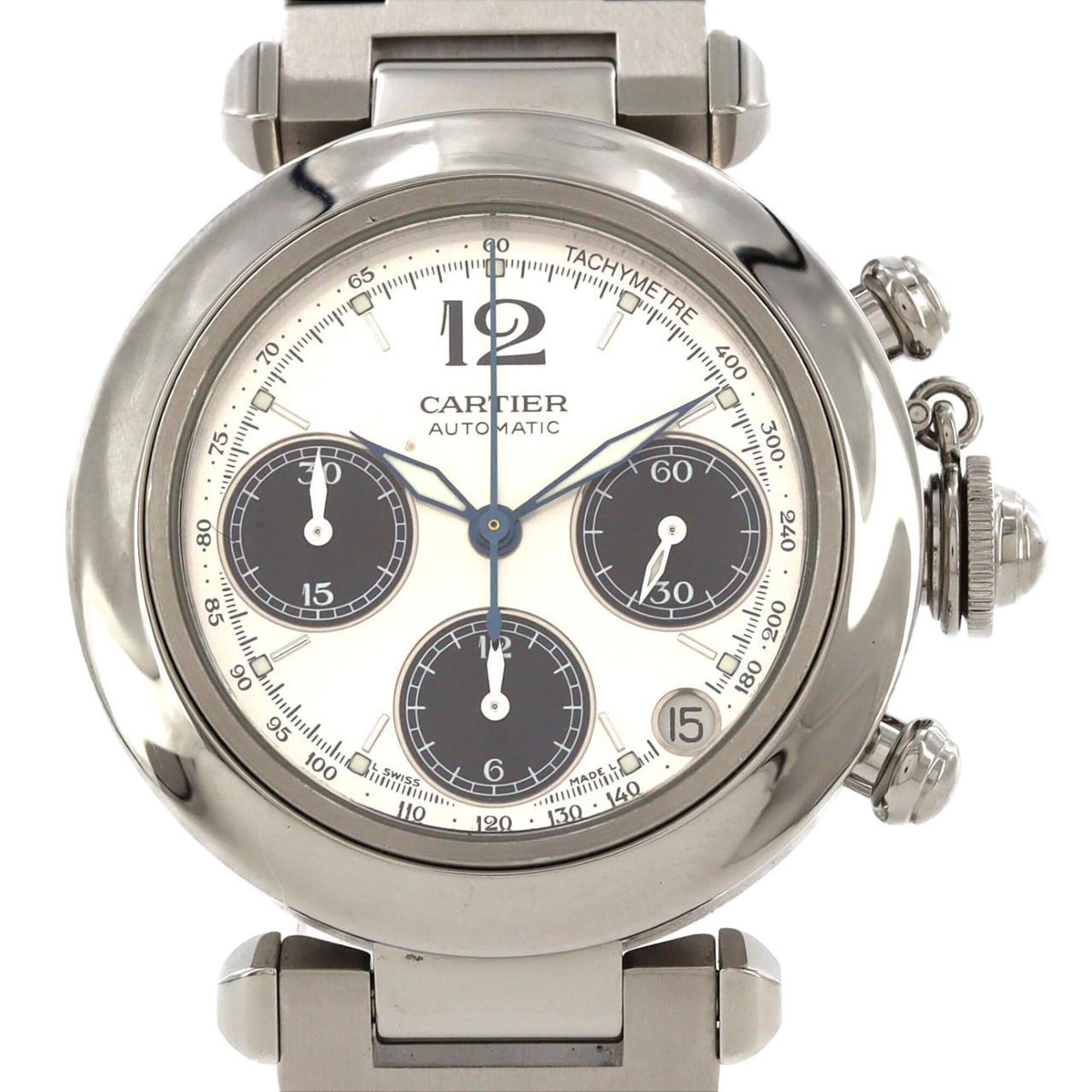 Cartier Pasha C Chronograph W31048M7 Stainless Steel Automatic
