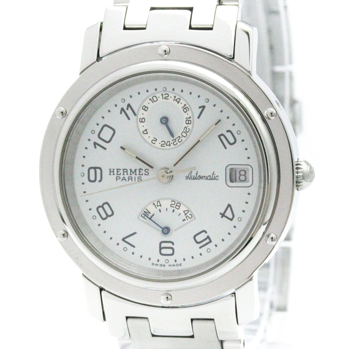 Hermes Clipper CL5.710 Weiß Zifferblatt 36 mm Uhr