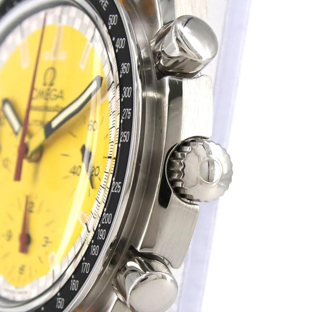 Omega Speedmaster Racing 3810.12.40 mit gelbem Zifferblatt 39mm Uhr