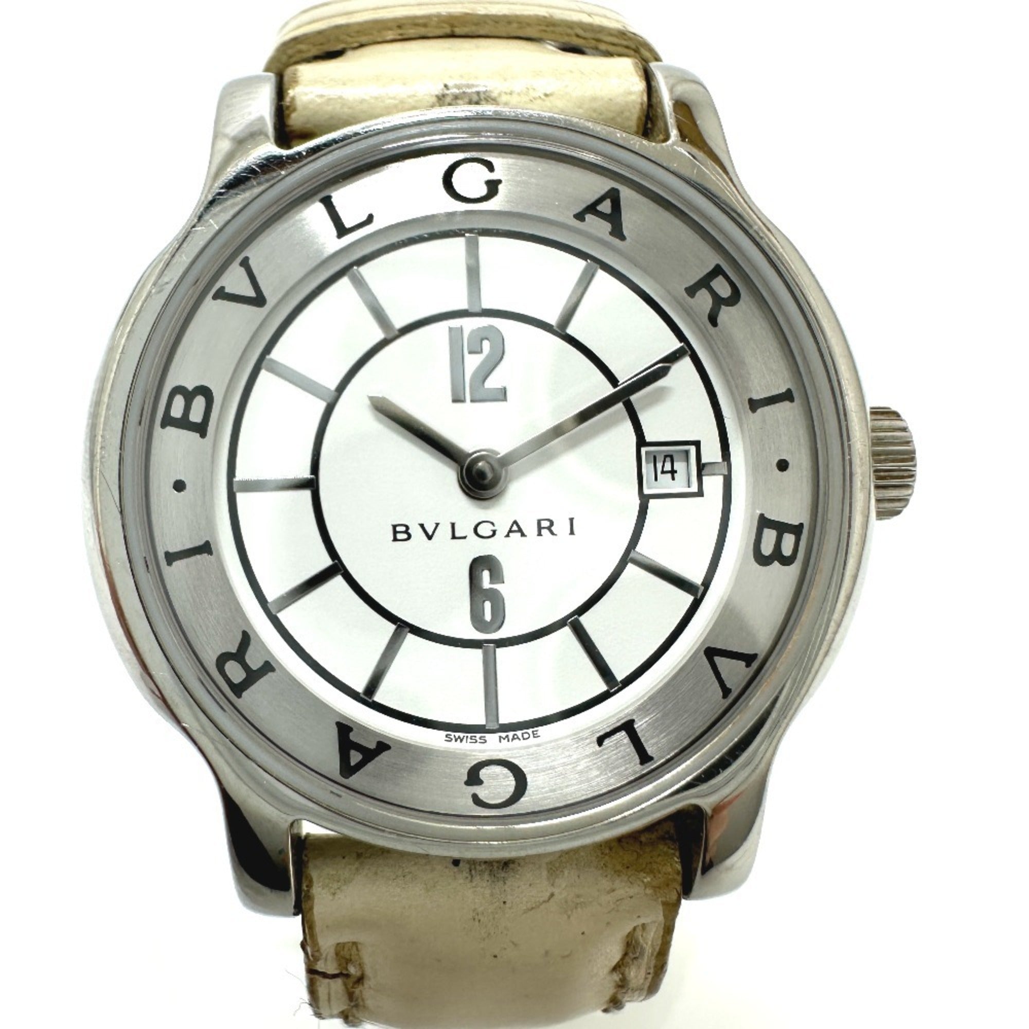 Bulgari Solotempo S-240202-4 White Dial 29mm Watch