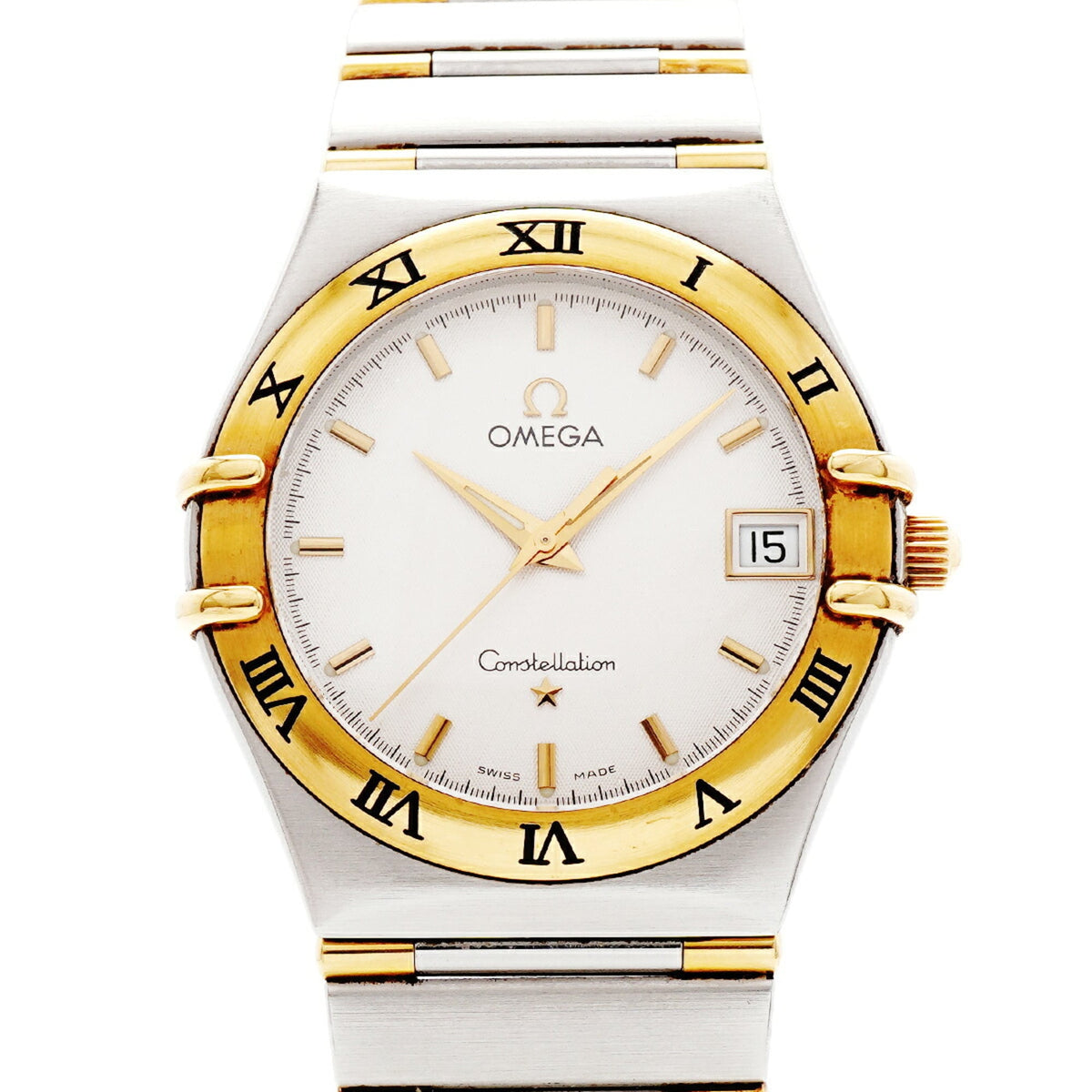 Omega Constellation Date 1312.3 met witte wijzerplaat, 33 mm