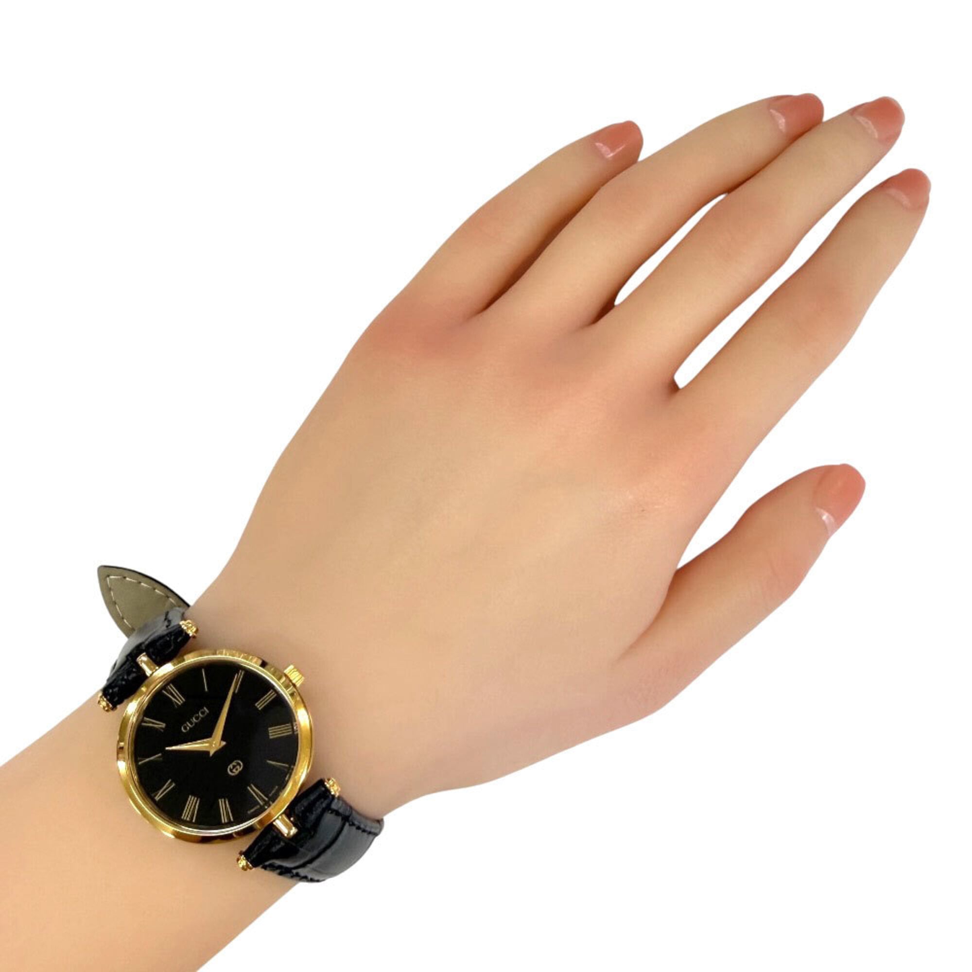 Gucci Sherry GZl1jnkt Black Dial 30mm Watch