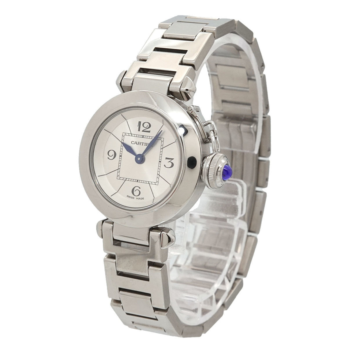 Cartier Miss Pasha W3140007 Silver Dial 27mm Watch