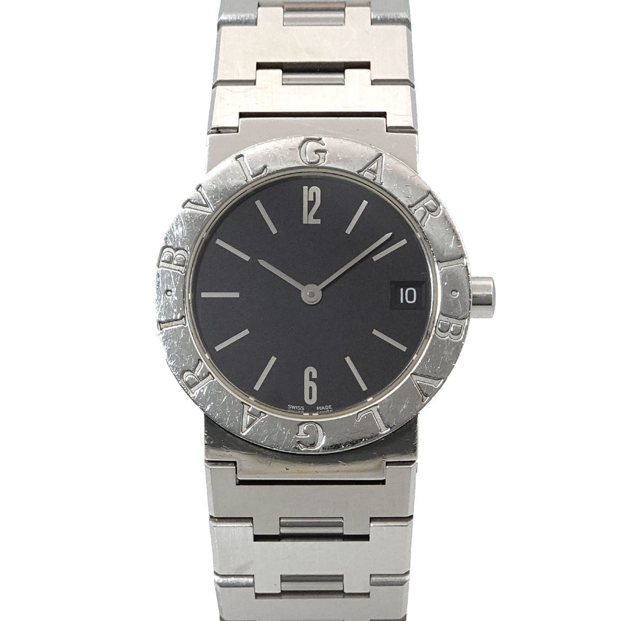 BVLGARI BB30SS Boys' Watch Date Black Quartz