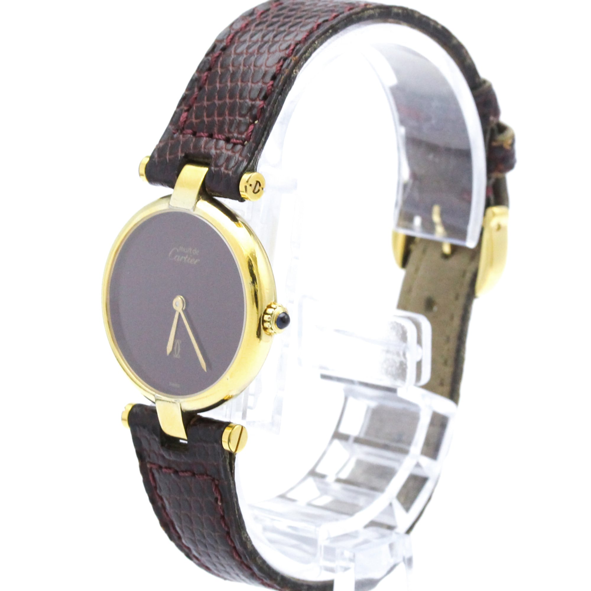 Cartier Must Quartz Gold Plated Women's Dress/Formal