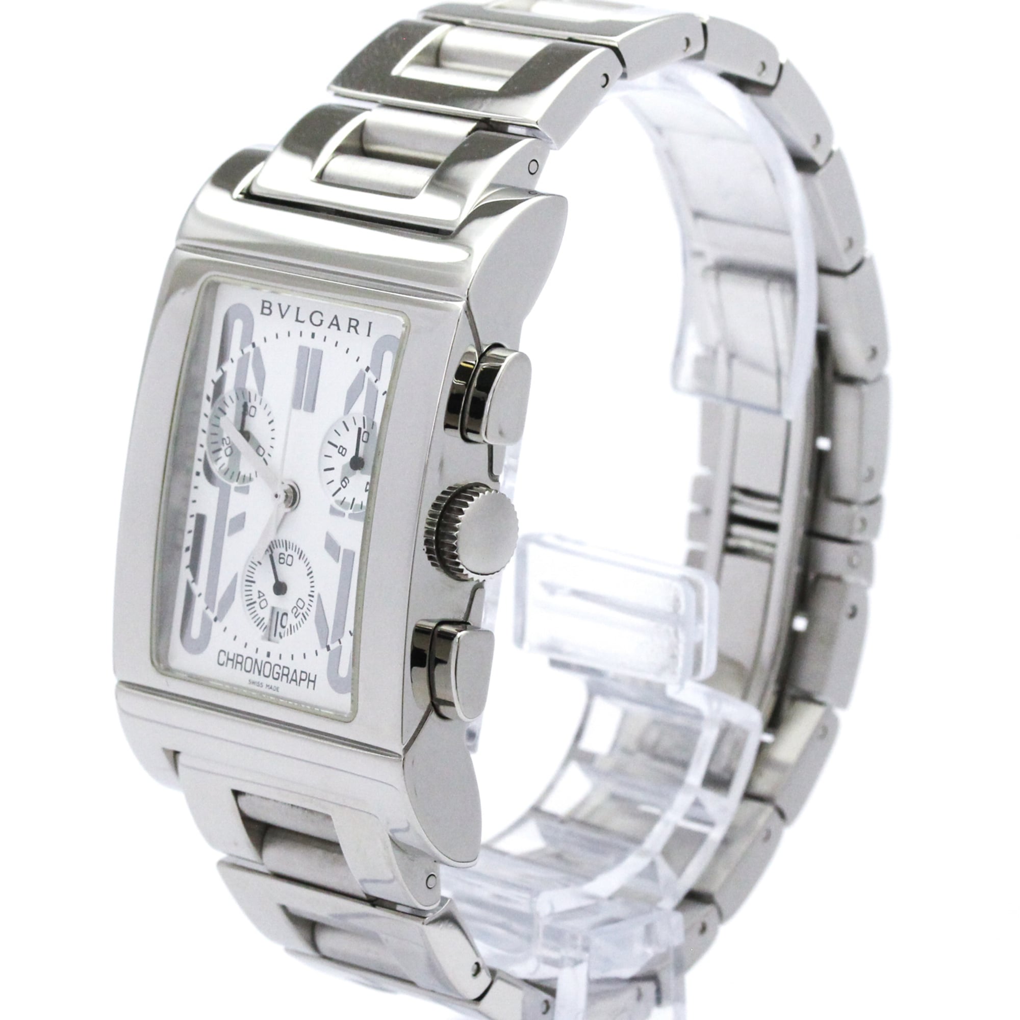 Bulgari Rettangolo RTC49S White Dial 49mm Watch