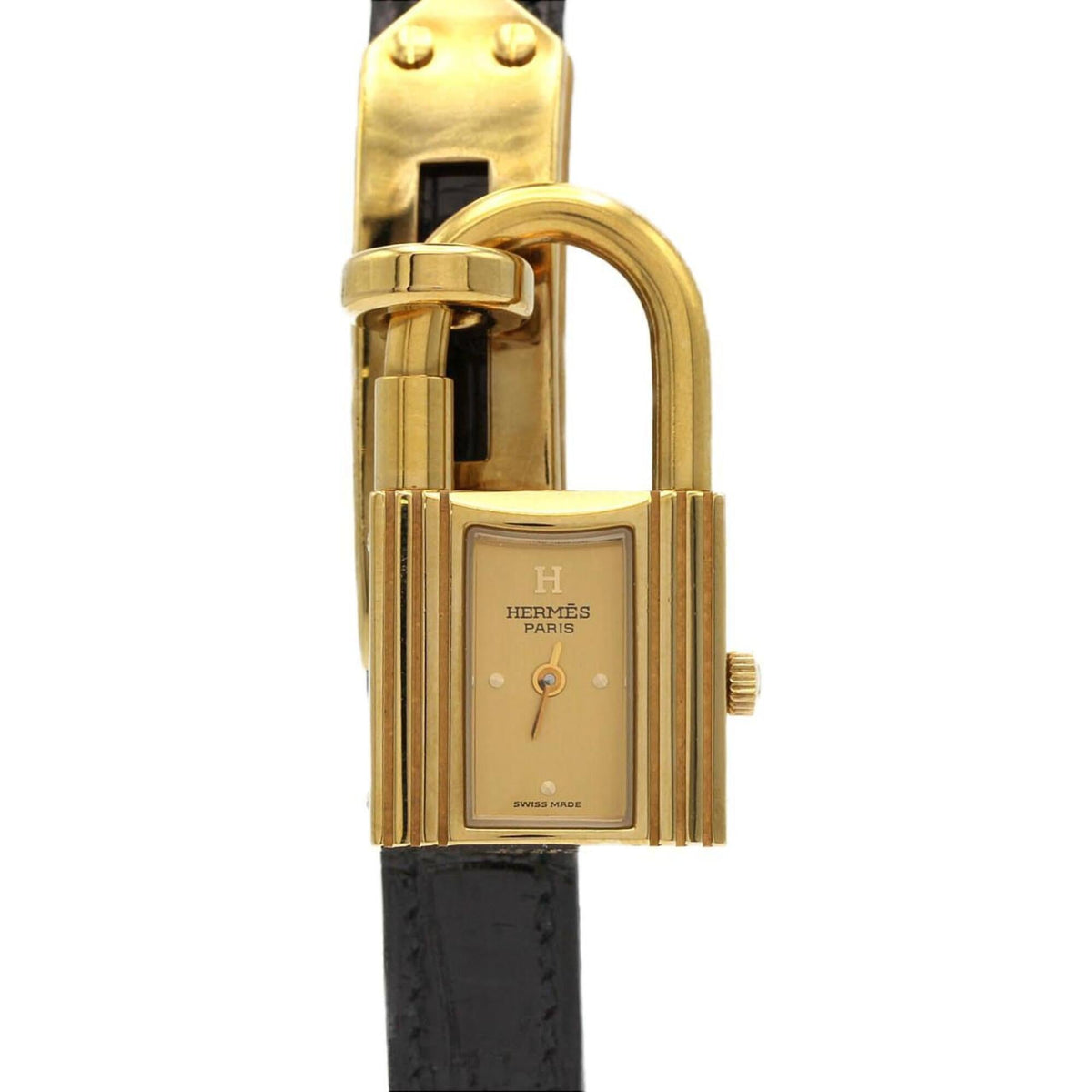 Hermes Kelly KE1.201, goldenes Zifferblatt, 20 mm Uhr